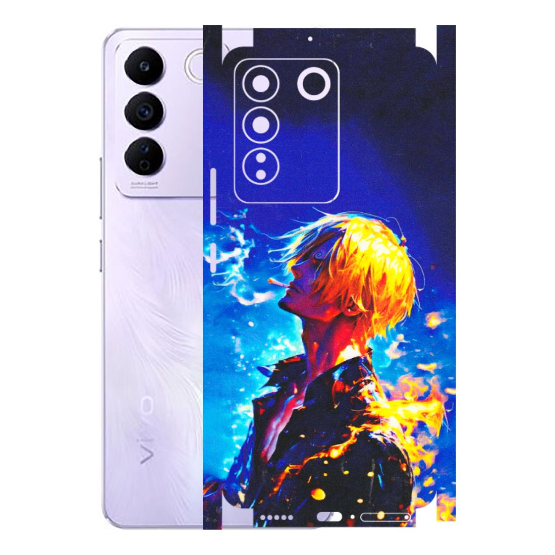 VIVO Z/V/X/T/U/S Series Phone Skins (All Models) - Sanji Vinsmoke One Piece - 3D Embossed Finish (L-319) Vivo V27E