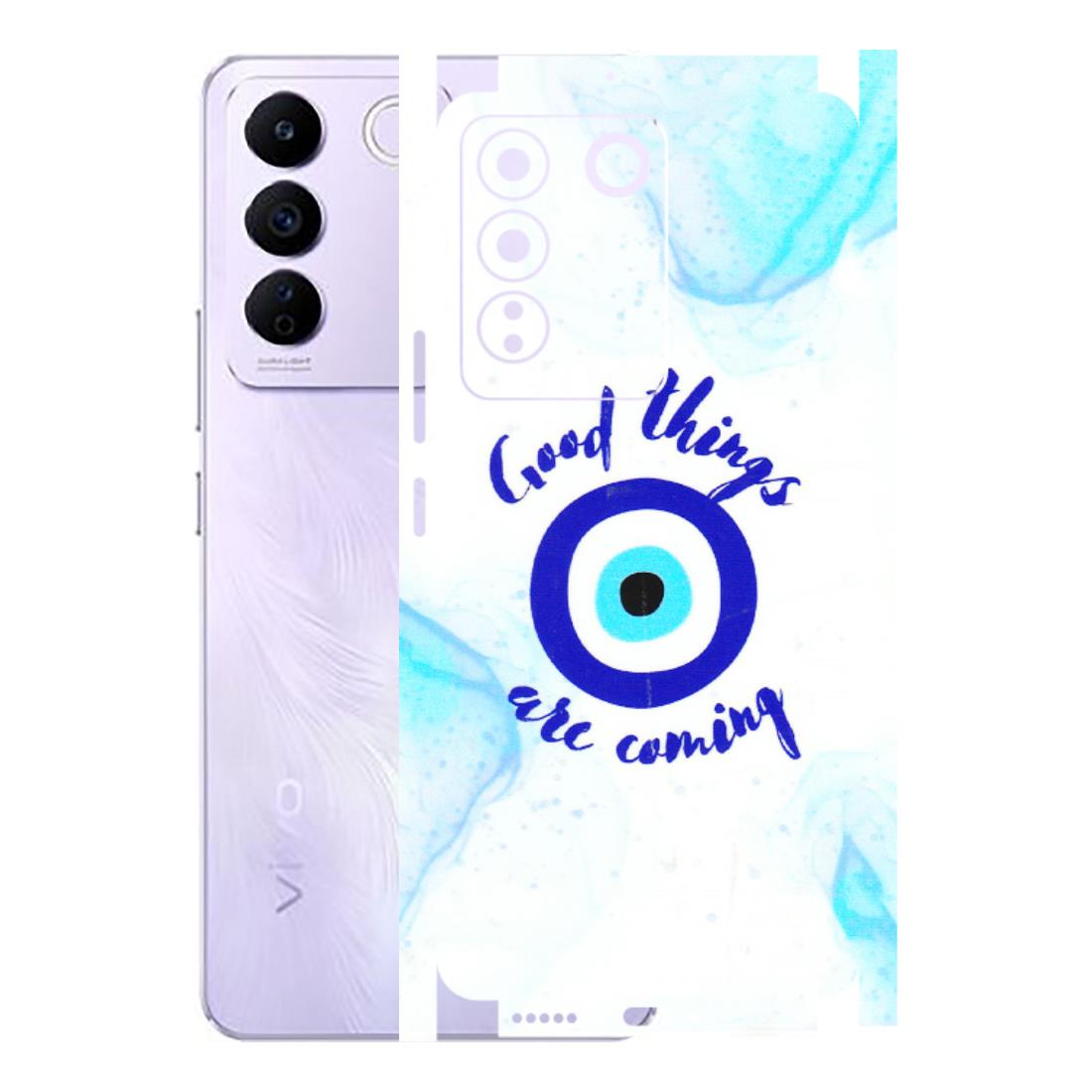 VIVO Z/V/X/T/U/S Series Phone Skins (All Models) - Evil Eye Good Things Are Coming - 3D Embossed Finish (L-322) Vivo V27E