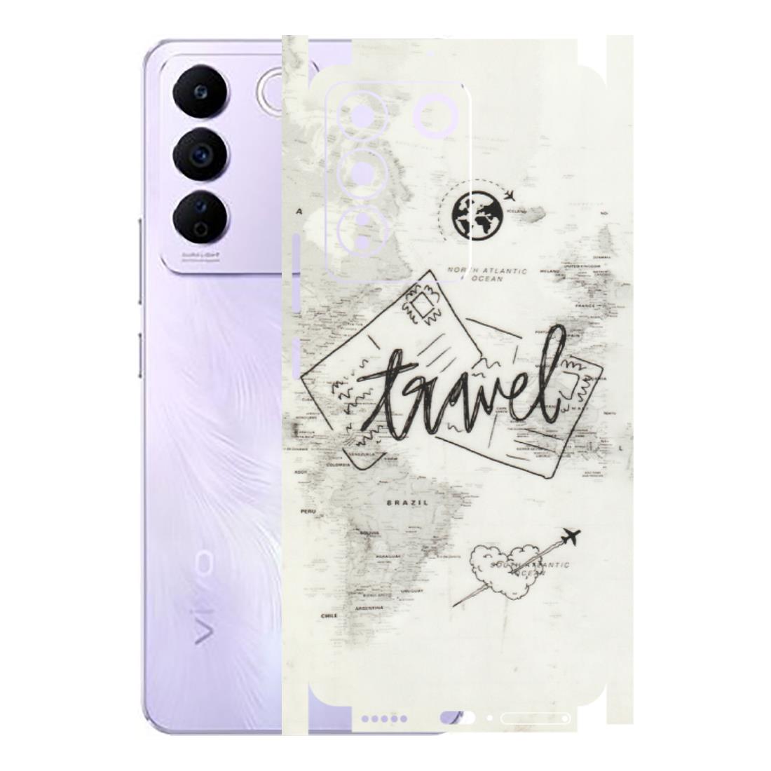 VIVO Z/V/X/T/U/S Series Phone Skins (All Models) - Travel Ticket - Transparent Finish (T-06) Vivo V27E