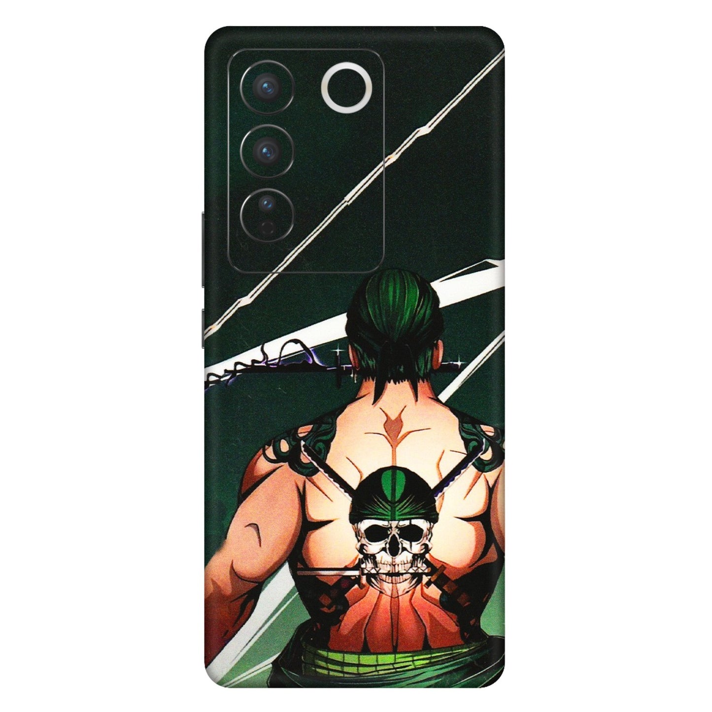 VIVO Z/V/X/T/U/S Series Phone Skins (All Models) - Zoro Anime - 3D Embossed Finish (L-23) Vivo V27 (5G)