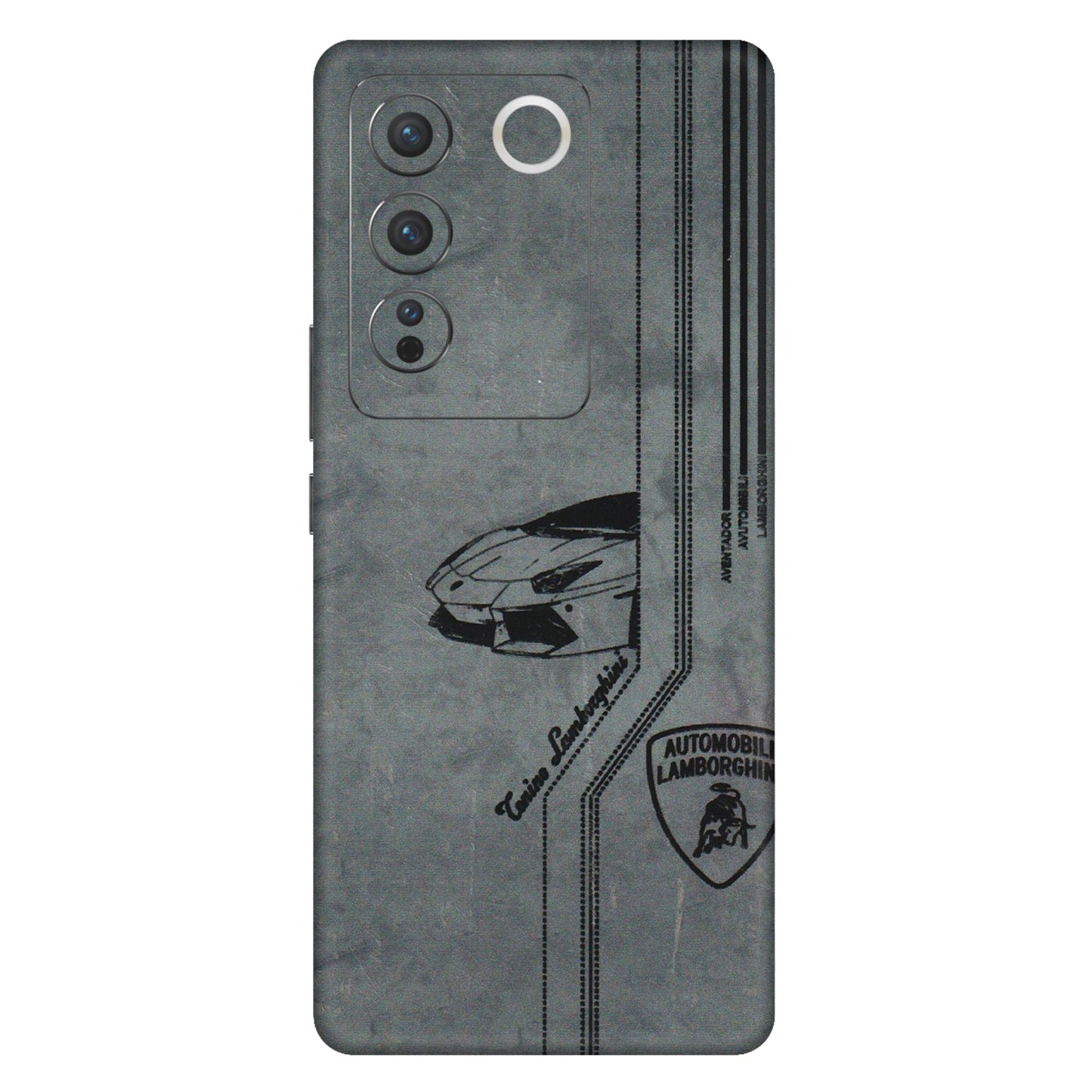 VIVO Z/V/X/T/U/S Series Phone Skins (All Models) - New Lamborgini Aventador - 3D Embossed Finish (L-321) Vivo V27 (5G)