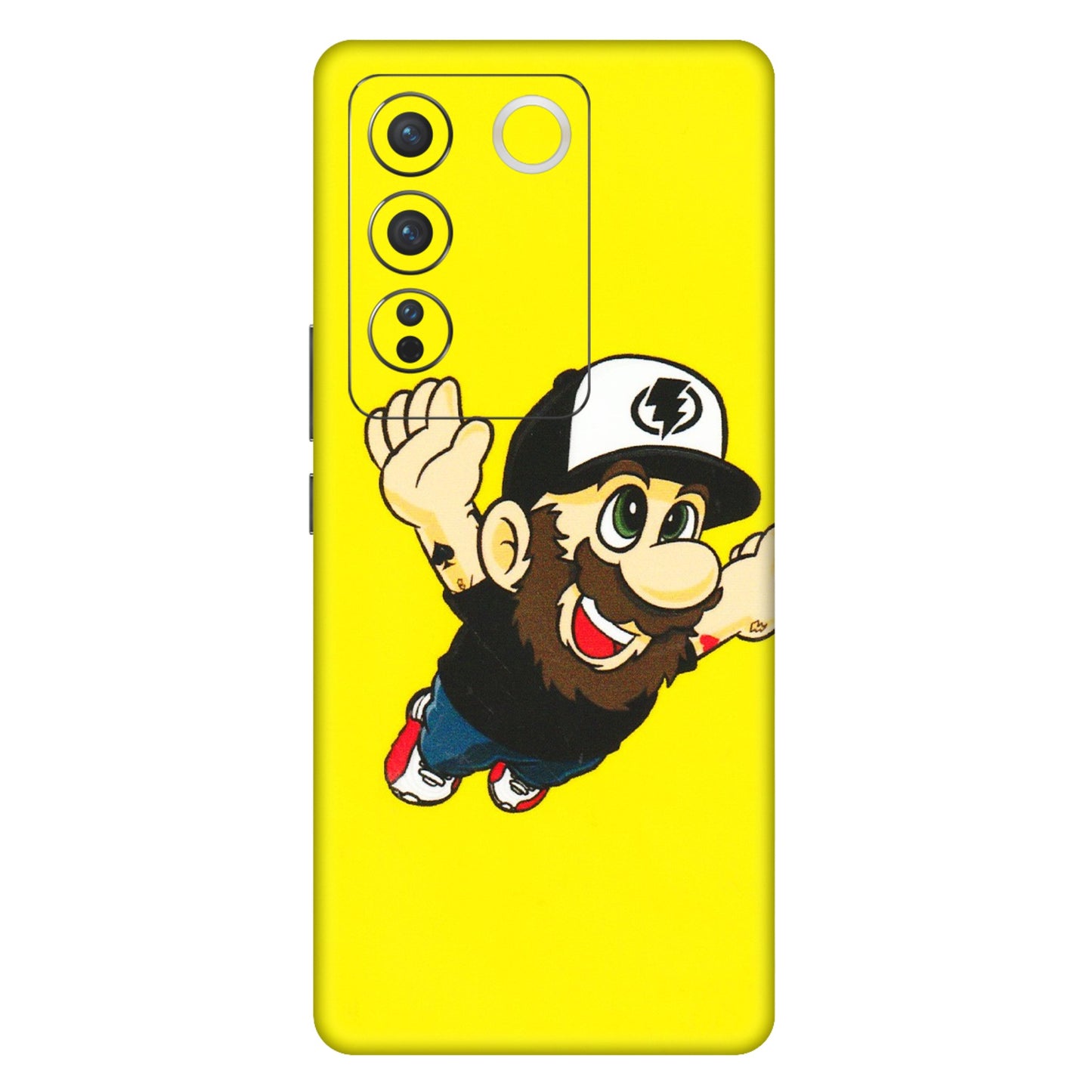 VIVO Z/V/X/T/U/S Series Phone Skins (All Models) - Flying Beardo - 3D Embossed Finish (L-60) Vivo V27 (5G)