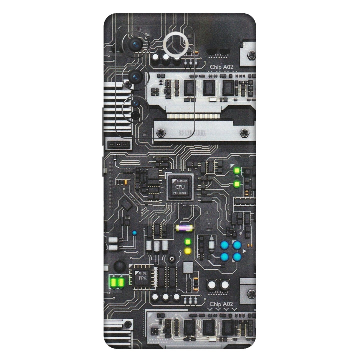 VIVO Z/V/X/T/U/S Series Phone Skins (All Models) - Motherboard Internals - Matte Finish (M-135) Vivo V27 (5G)