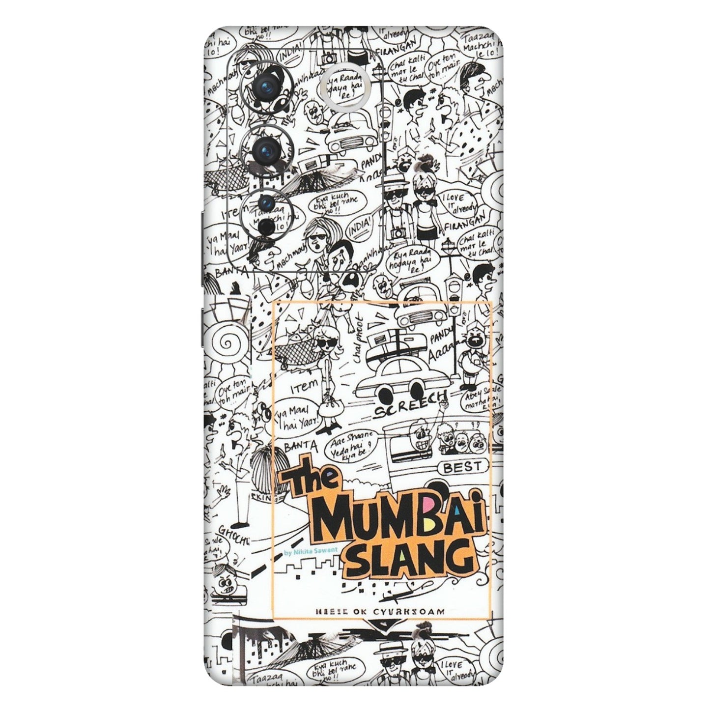 VIVO Z/V/X/T/U/S Series Phone Skins (All Models) - The Mumbai Slang - Matte Finish (M-142) Vivo V27 (5G)