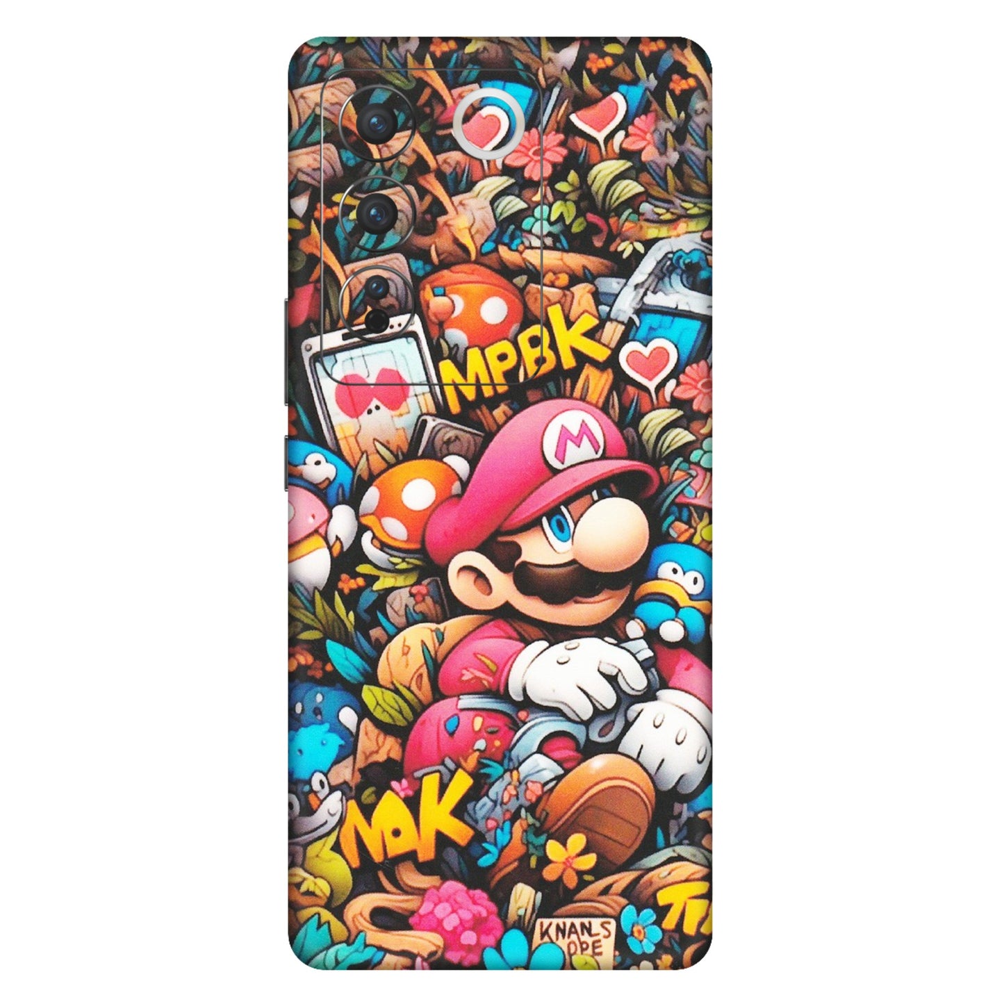 VIVO Z/V/X/T/U/S Series Phone Skins (All Models) - Super Mario Bros Artistic - Matte Finish (M-173) Vivo V27 (5G)