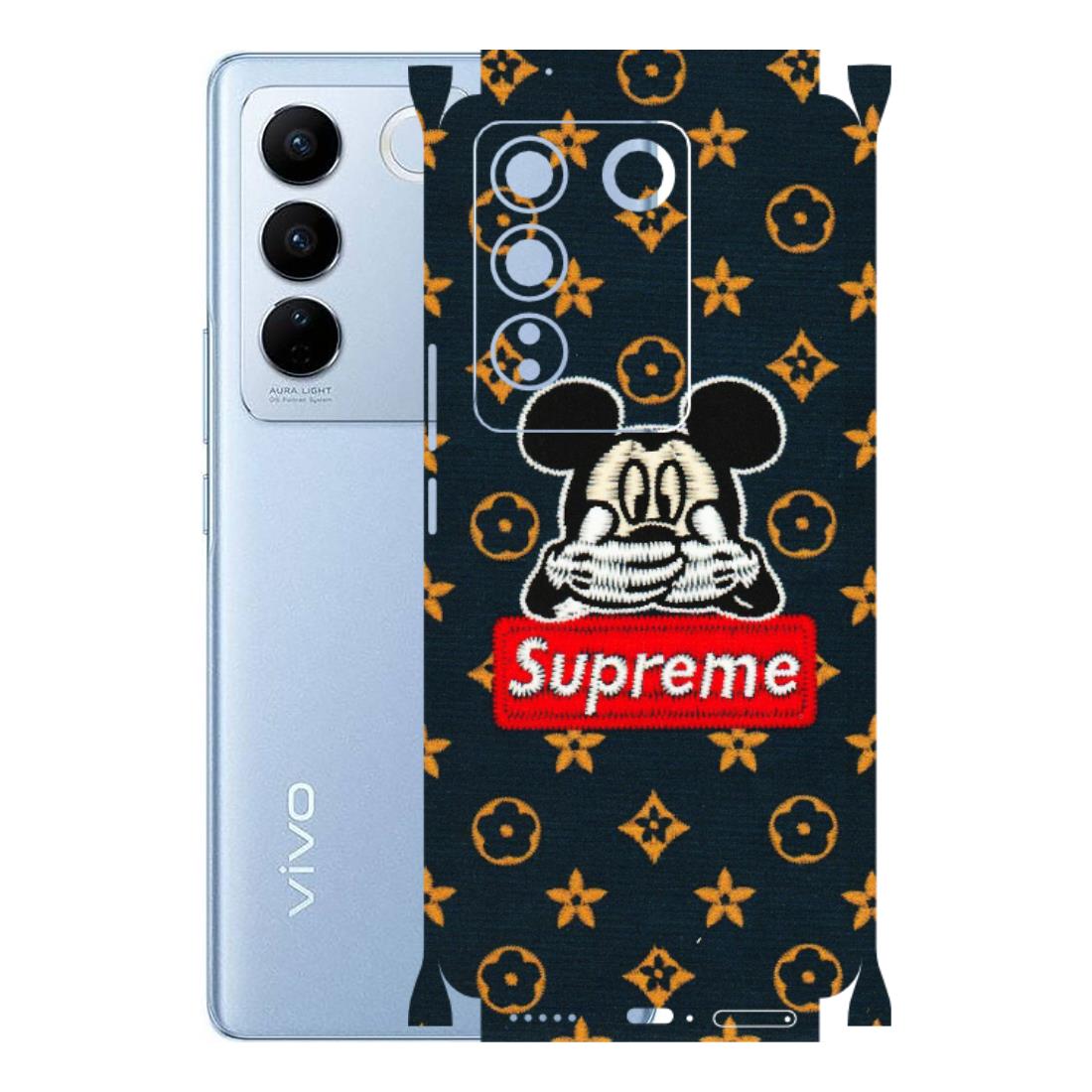 VIVO Z/V/X/T/U/S Series Phone Skins (All Models) - Mickey Supreme - Matte Finish (M-83) Vivo V27 (5G)