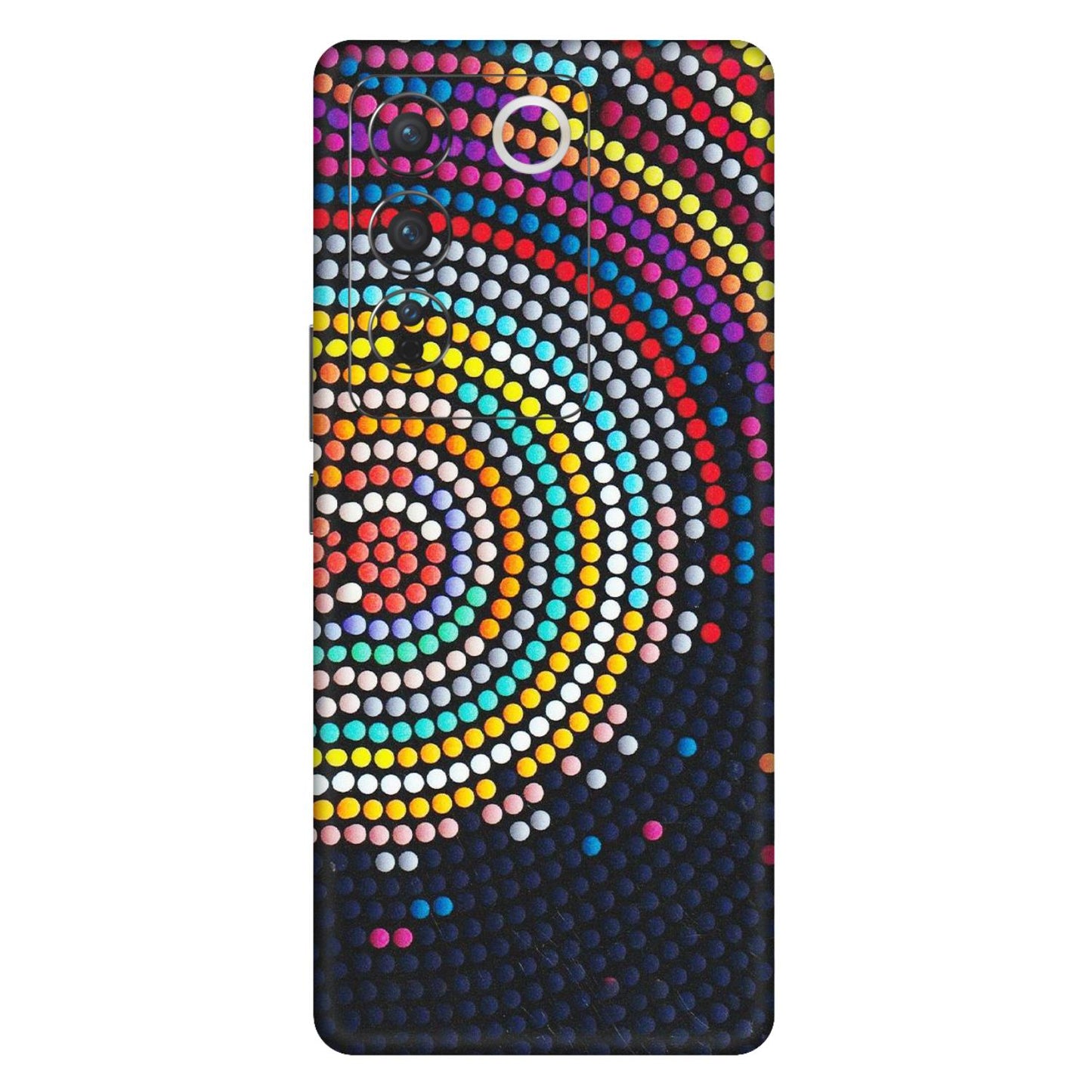VIVO Z/V/X/T/U/S Series Phone Skins (All Models) - Rainbow Dot Mandala - Matte Finish (M-97) Vivo V27 (5G)