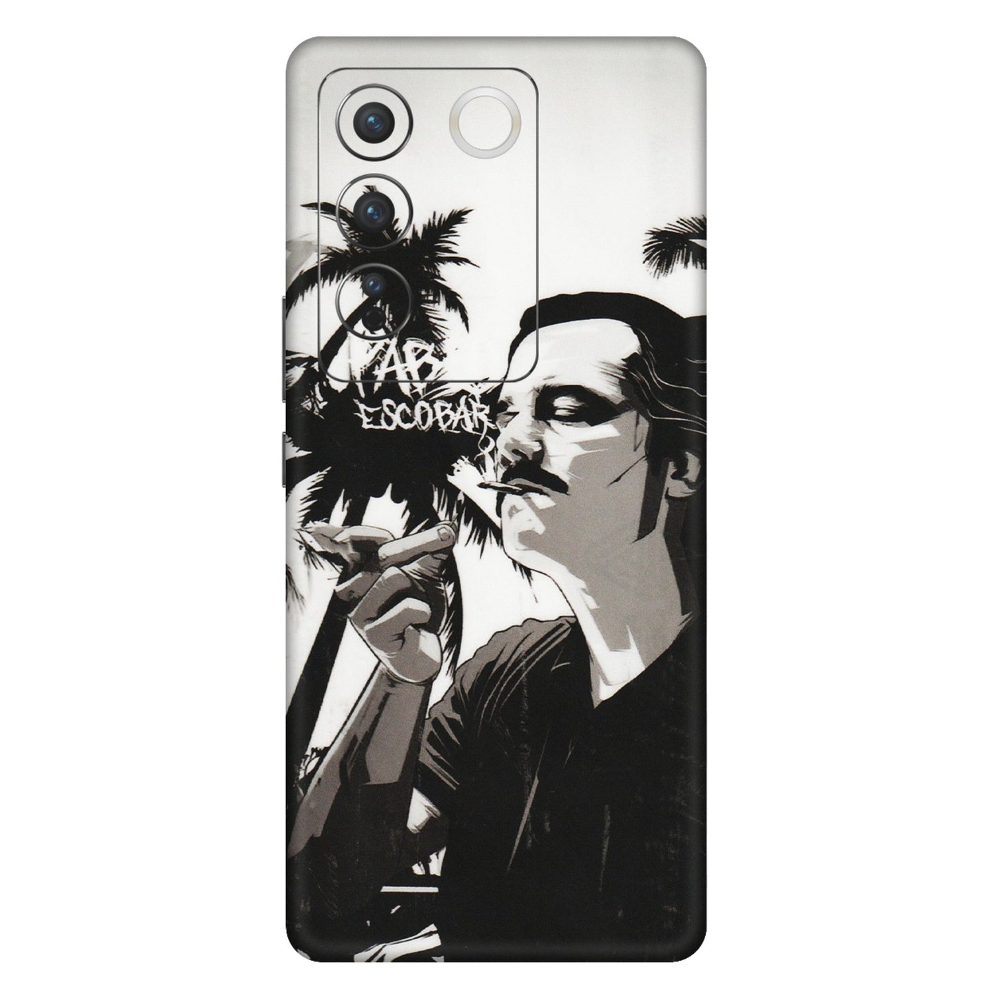 VIVO Z/V/X/T/U/S Series Phone Skins (All Models) - Pab Escobar - Transparent Finish (T-05) Vivo V27 (5G)