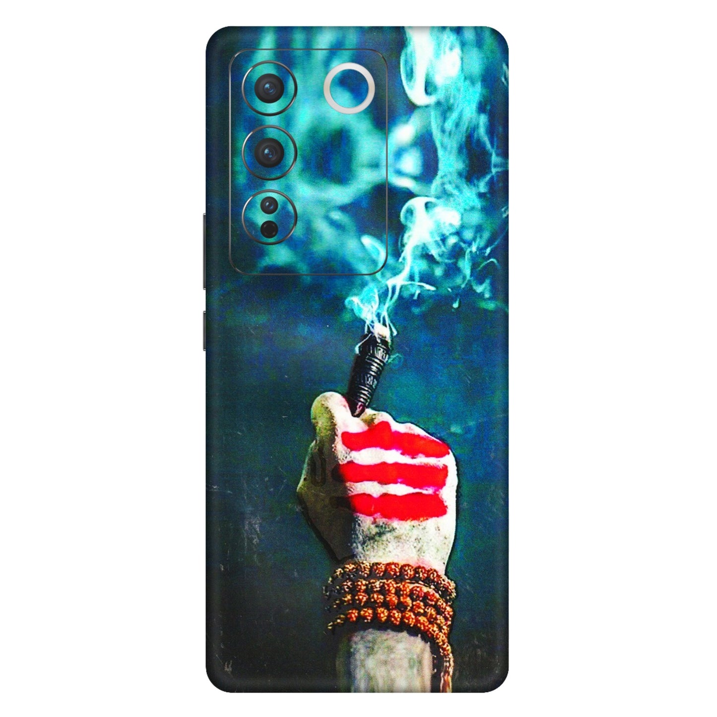 VIVO Z/V/X/T/U/S Series Phone Skins (All Models) - Mahadev Bhakt - 3D Embossed Finish (L-146) Vivo V27 Pro (5G)