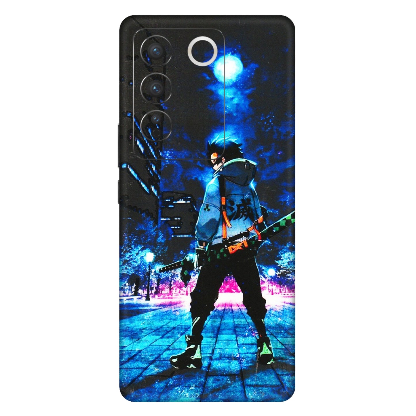 VIVO Z/V/X/T/U/S Series Phone Skins (All Models) - Demon Slayer Sword - 3D Embossed Finish (L-247) Vivo V27 Pro (5G)
