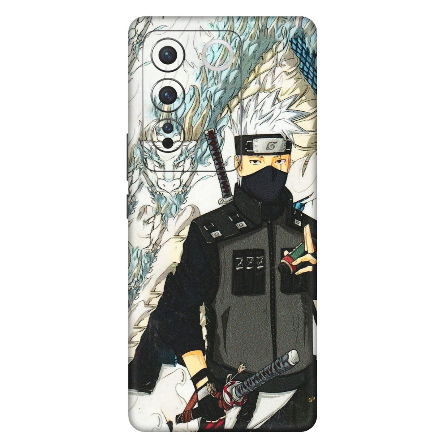 VIVO Z/V/X/T/U/S Series Phone Skins (All Models) - Kakashi Hatake Naruto Anime - 3D Embossed Finish (L-46) Vivo V27 Pro (5G)