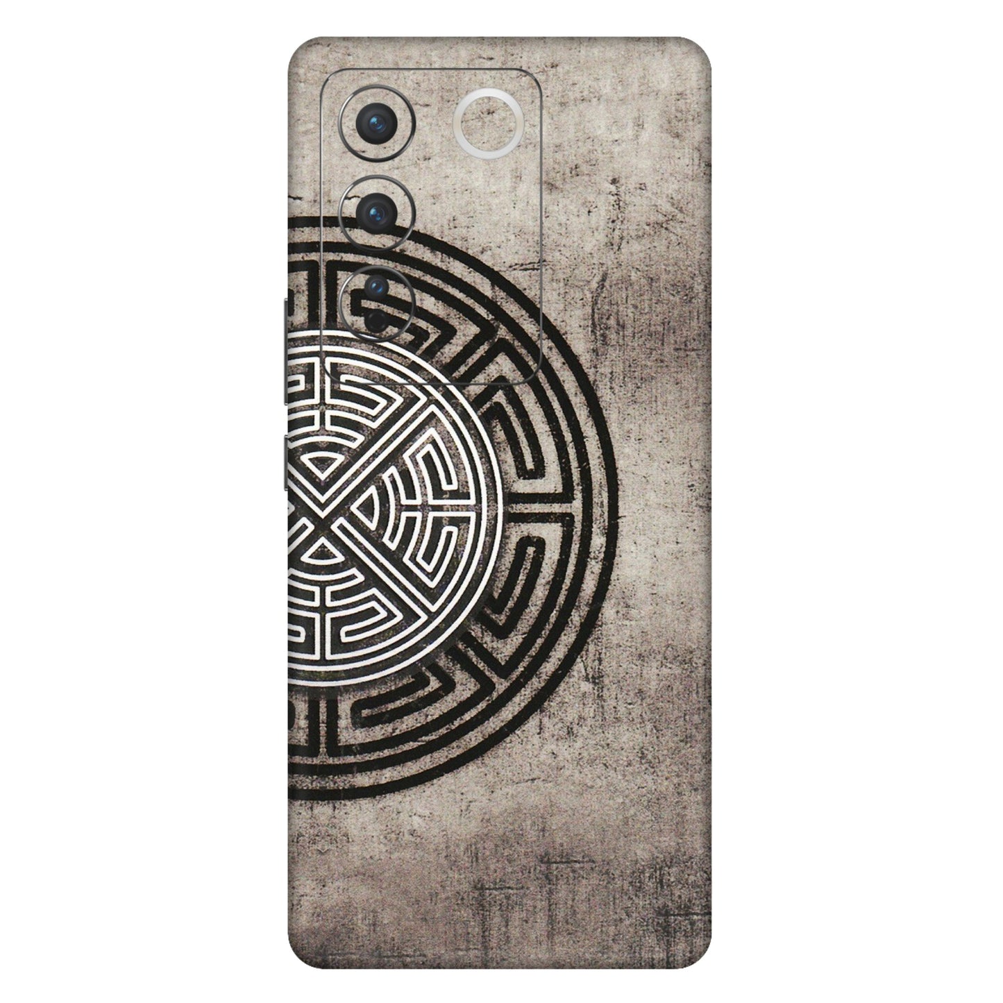 VIVO Z/V/X/T/U/S Series Phone Skins (All Models) - Mysterious Circular Design - 3D Embossed Finish (L-63) Vivo V27 Pro (5G)