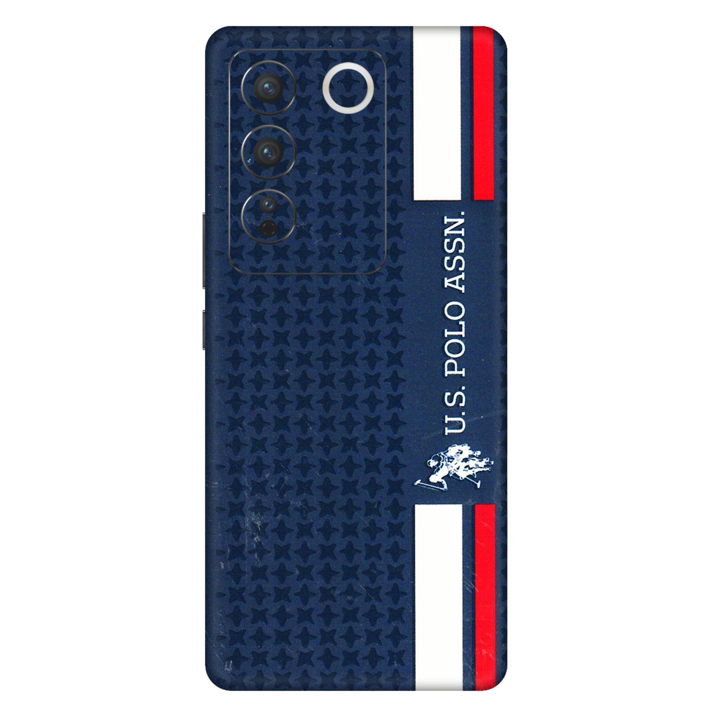 VIVO Z/V/X/T/U/S Series Phone Skins (All Models) - US POLO Designer Brand - 3D Embossed Finish (L-65) Vivo V27 Pro (5G)