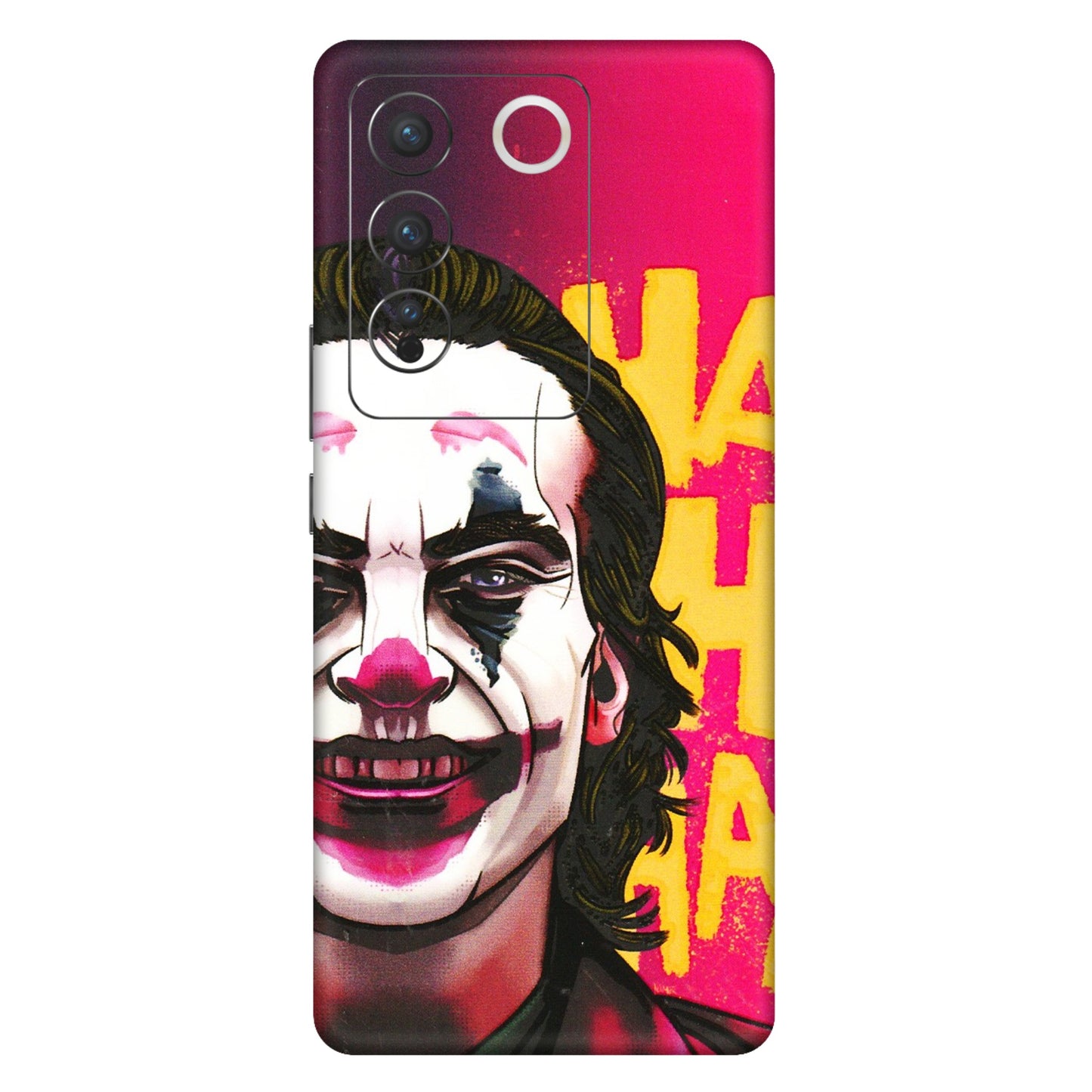 VIVO Z/V/X/T/U/S Series Phone Skins (All Models) - Joker Evil Laugh - 3D Embossed Finish (L-97) Vivo V27 Pro (5G)
