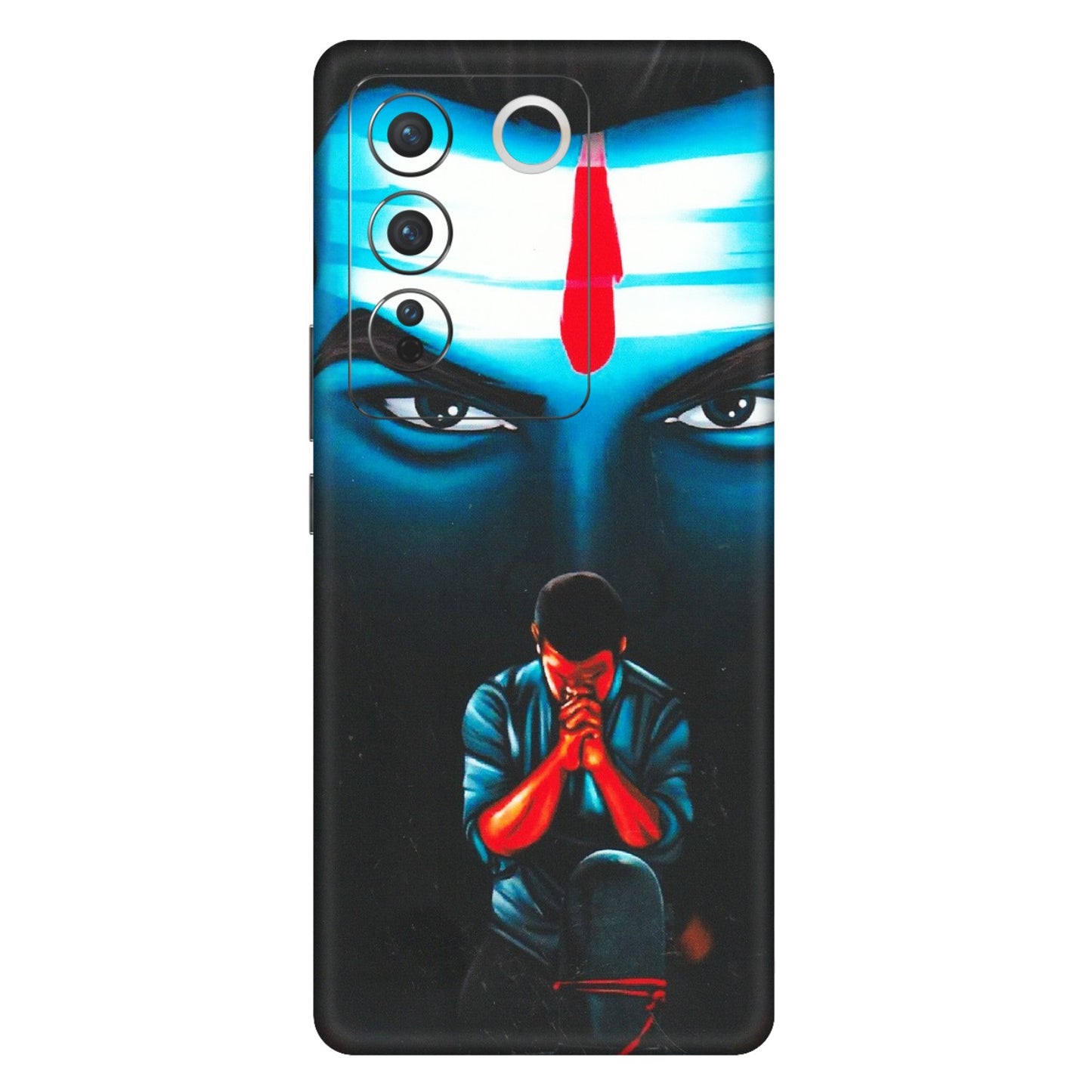 VIVO Z/V/X/T/U/S Series Phone Skins (All Models) - Mahakal Bhakt - Matte Finish (M-112) Vivo V27 Pro (5G)
