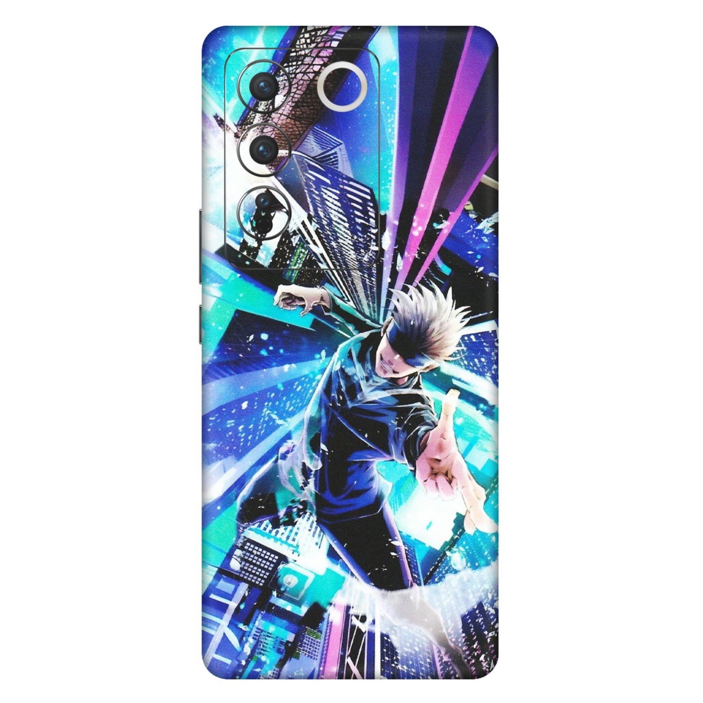VIVO Z/V/X/T/U/S Series Phone Skins (All Models) - Manga Action Jujustu Kaisen Anime - Matte Finish (M-155) Vivo V27 Pro (5G)