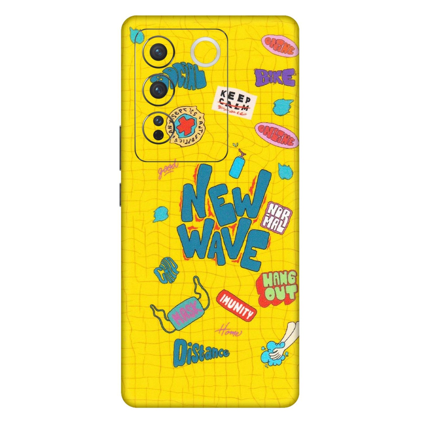 VIVO Z/V/X/T/U/S Series Phone Skins (All Models) - New Wave Life - Matte Finish (M-17) Vivo V27 Pro (5G)