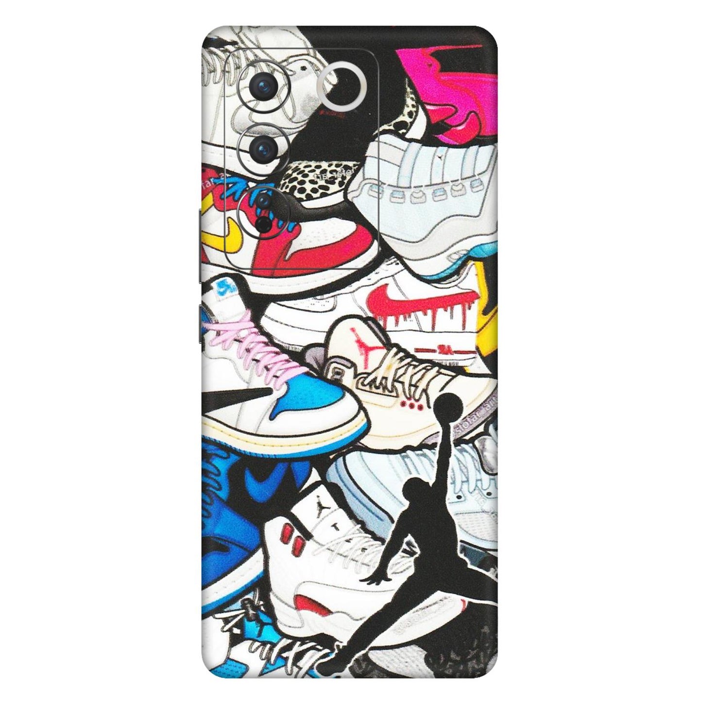 VIVO Z/V/X/T/U/S Series Phone Skins (All Models) - Jordan Sneakers Fan - Matte Finish (M-80) Vivo V27 Pro (5G)