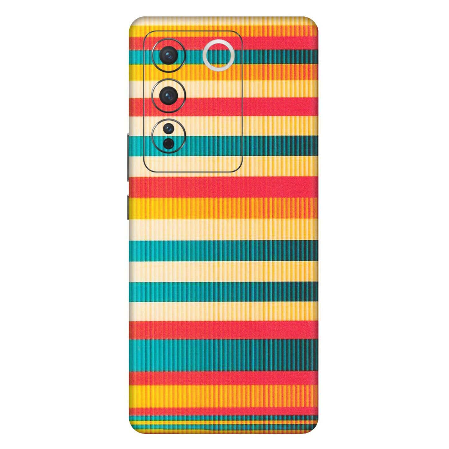 VIVO Z/V/X/T/U/S Series Phone Skins (All Models) - Colourful Stripes Soothing Effect - Matte Finish (M-86) Vivo V27 Pro (5G)