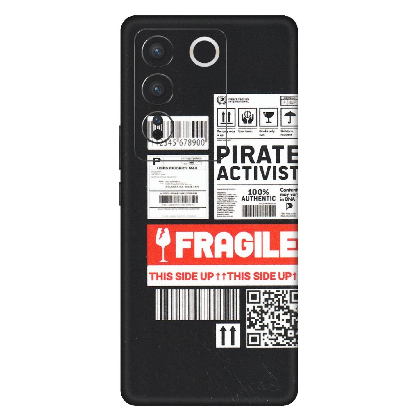 VIVO Z/V/X/T/U/S Series Phone Skins (All Models) - Handle With Care - Matte Finish (M-99) Vivo V27 Pro (5G)
