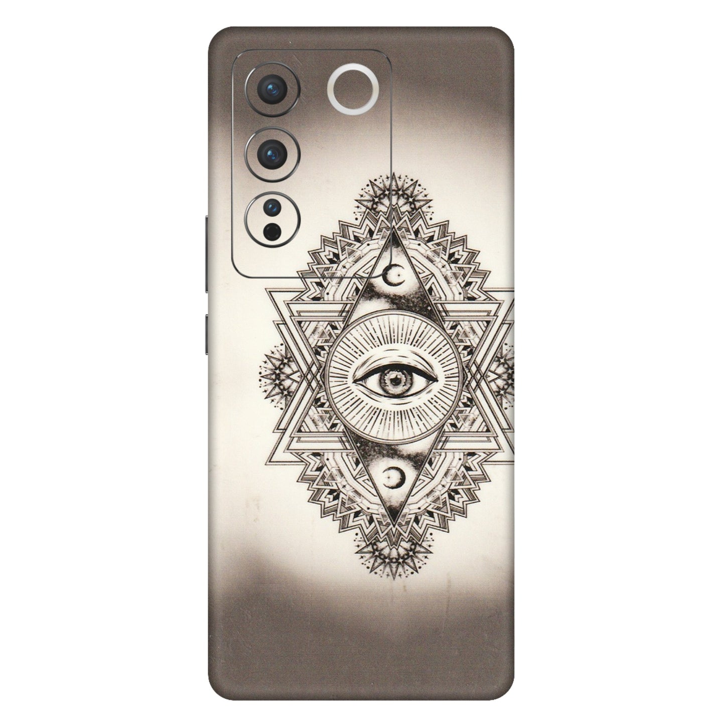 VIVO Z/V/X/T/U/S Series Phone Skins (All Models) - Illuminati Great Eye - Transparent Finish (T-14) Vivo V27 Pro (5G)
