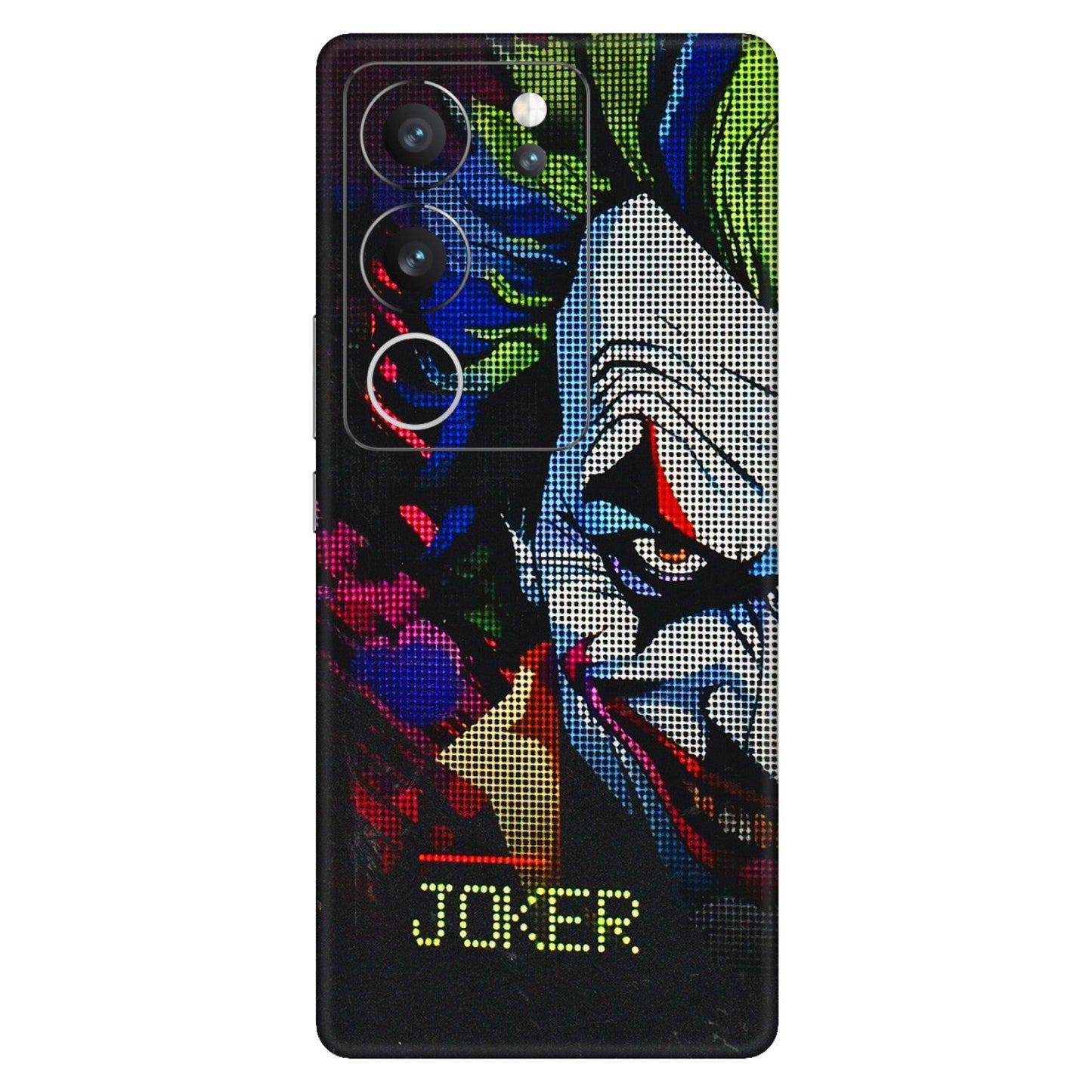 VIVO Z/V/X/T/U/S Series Phone Skins (All Models) - Joker Dot Matrix - 3D Embossed Finish (L-08) Vivo V29 (5G)