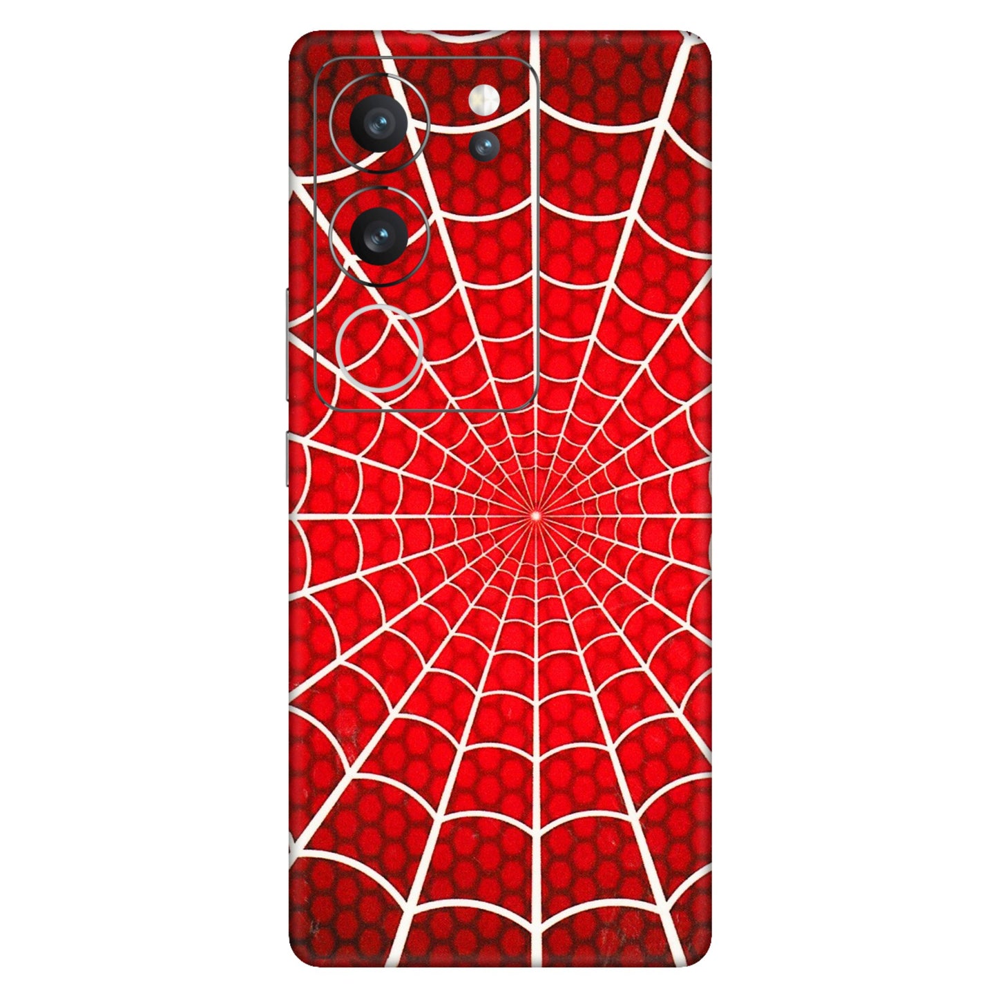 VIVO Z/V/X/T/U/S Series Phone Skins (All Models) - Classic Spidey Web - 3D Embossed Finish (L-115) Vivo V29 (5G)