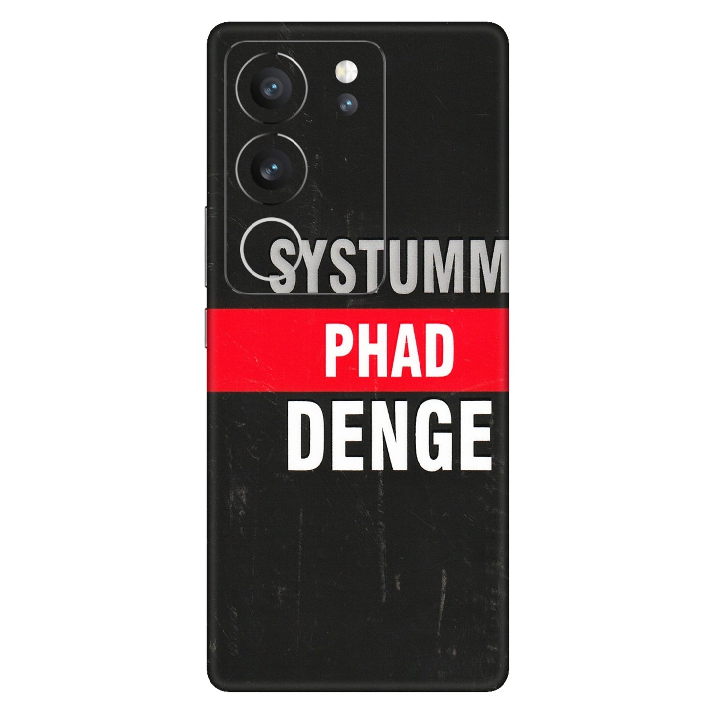 VIVO Z/V/X/T/U/S Series Phone Skins (All Models) - Systumm Phad Denge - 3D Embossed Finish (L-278) Vivo V29 (5G)