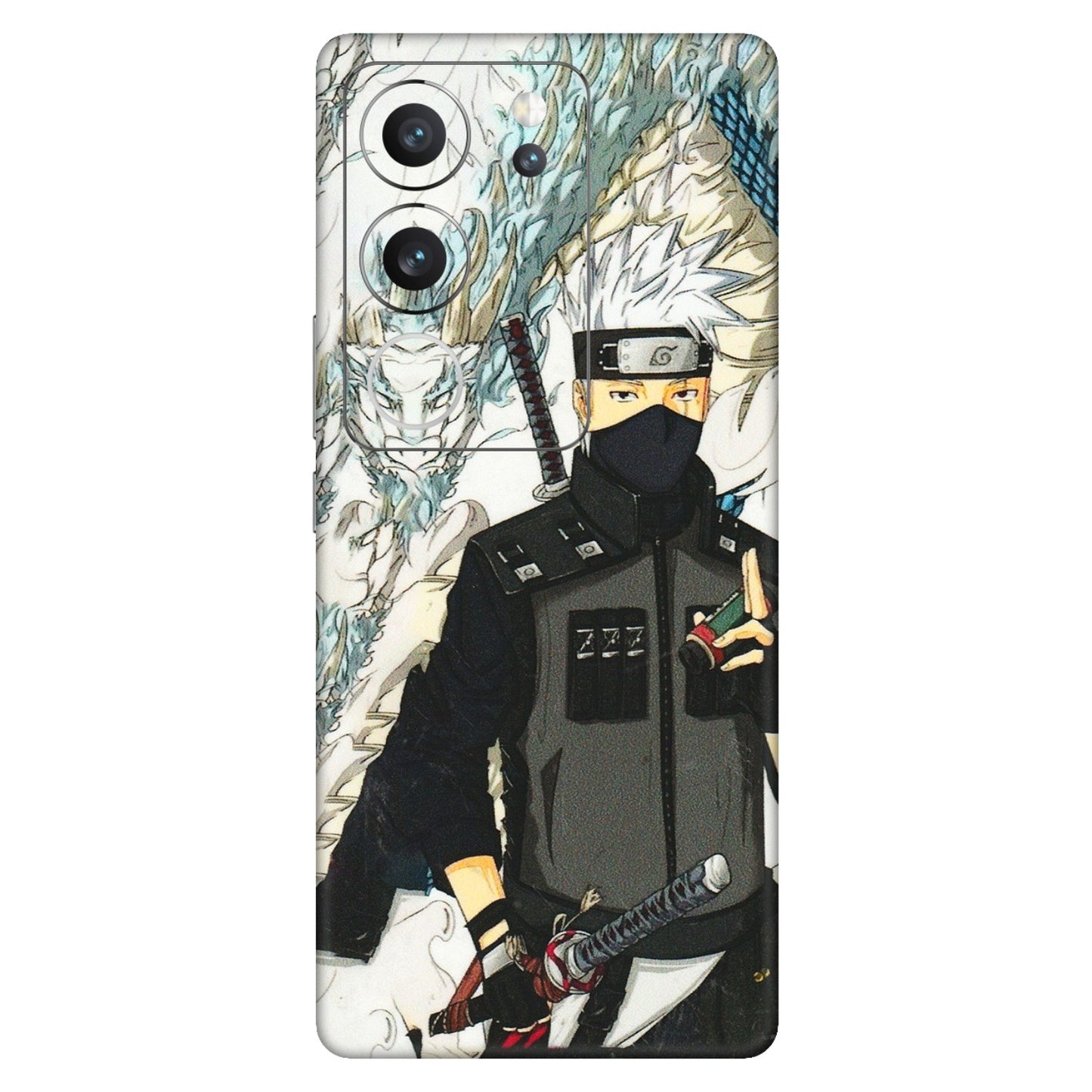 VIVO Z/V/X/T/U/S Series Phone Skins (All Models) - Kakashi Hatake Naruto Anime - 3D Embossed Finish (L-46) Vivo V29 (5G)