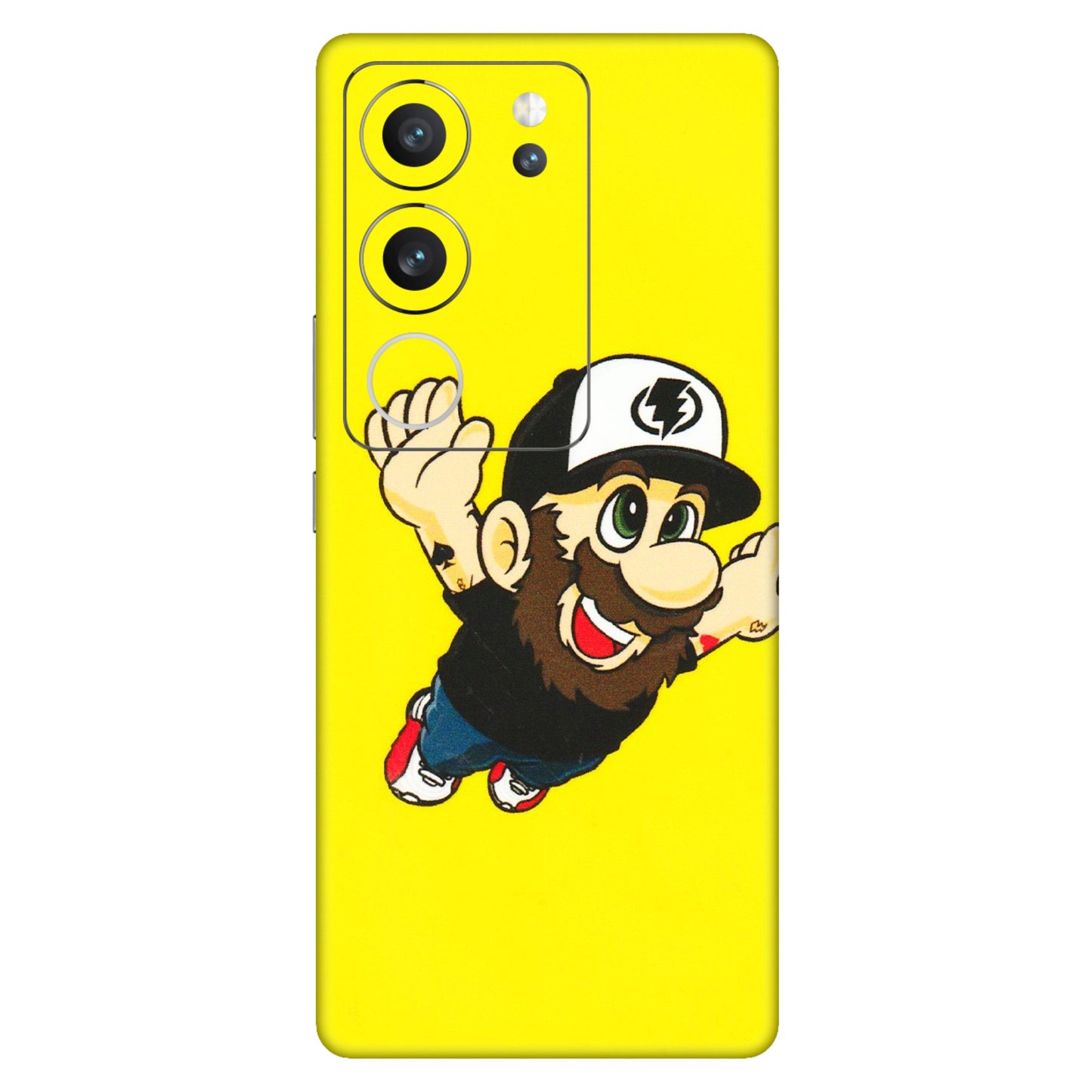 VIVO Z/V/X/T/U/S Series Phone Skins (All Models) - Flying Beardo - 3D Embossed Finish (L-60) Vivo V29 (5G)