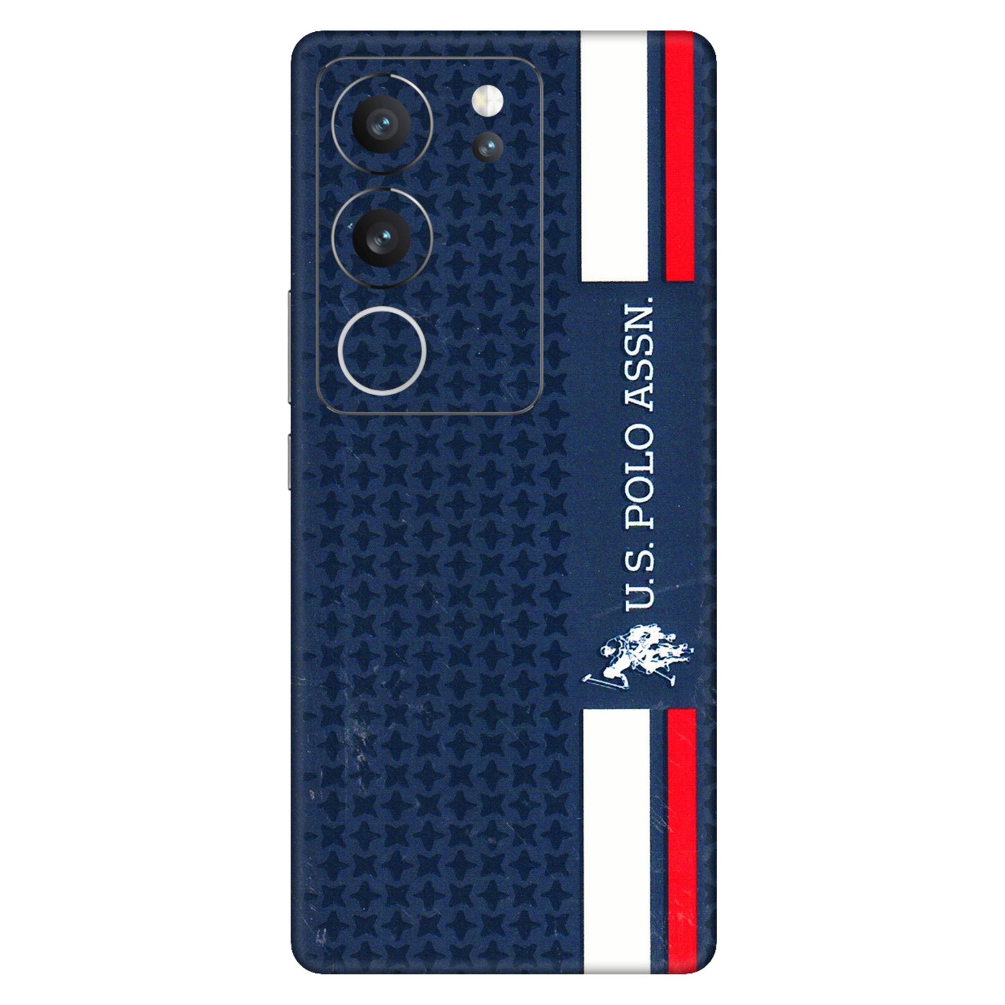 VIVO Z/V/X/T/U/S Series Phone Skins (All Models) - US POLO Designer Brand - 3D Embossed Finish (L-65) Vivo V29 (5G)