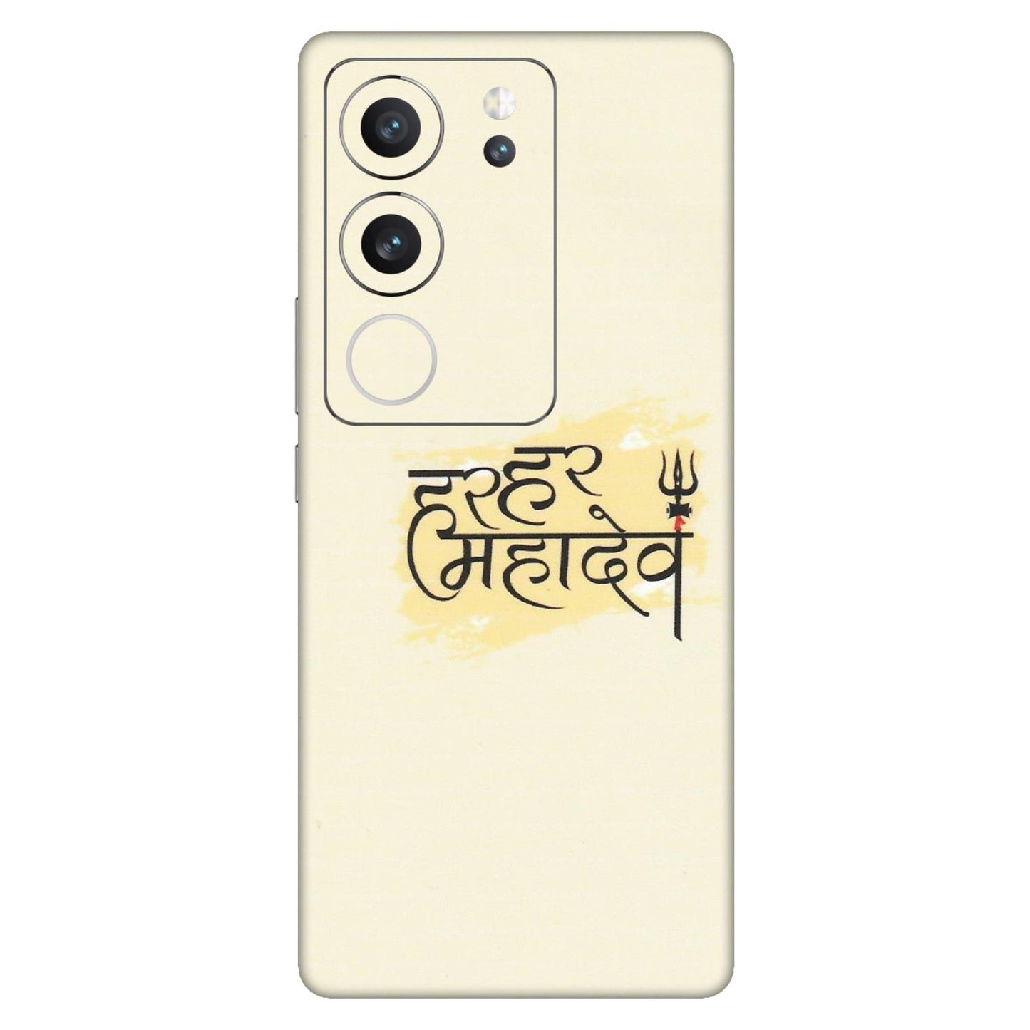VIVO Z/V/X/T/U/S Series Phone Skins (All Models) - Har Har Mahadev - Matte Finish (M-10) Vivo V29 (5G)