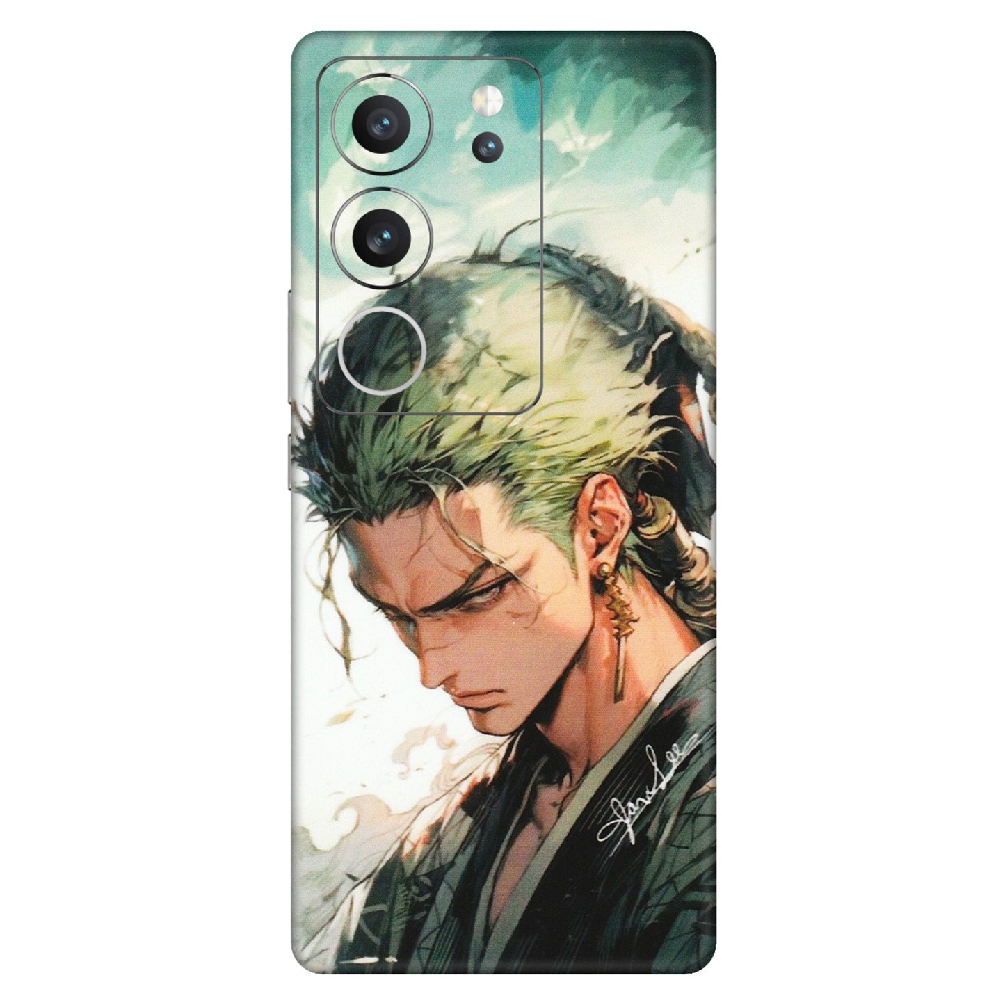 VIVO Z/V/X/T/U/S Series Phone Skins (All Models) - New Roronoa Zoro One Picece Anime - Matte Finish (M-140) Vivo V29 (5G)