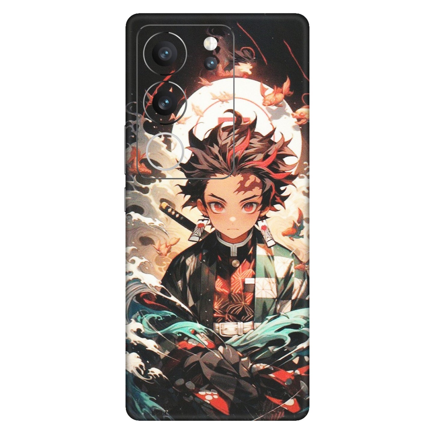 VIVO Z/V/X/T/U/S Series Phone Skins (All Models) - Tanjiro Demon Slayer Anime - Matte Finish (M-158) Vivo V29 (5G)