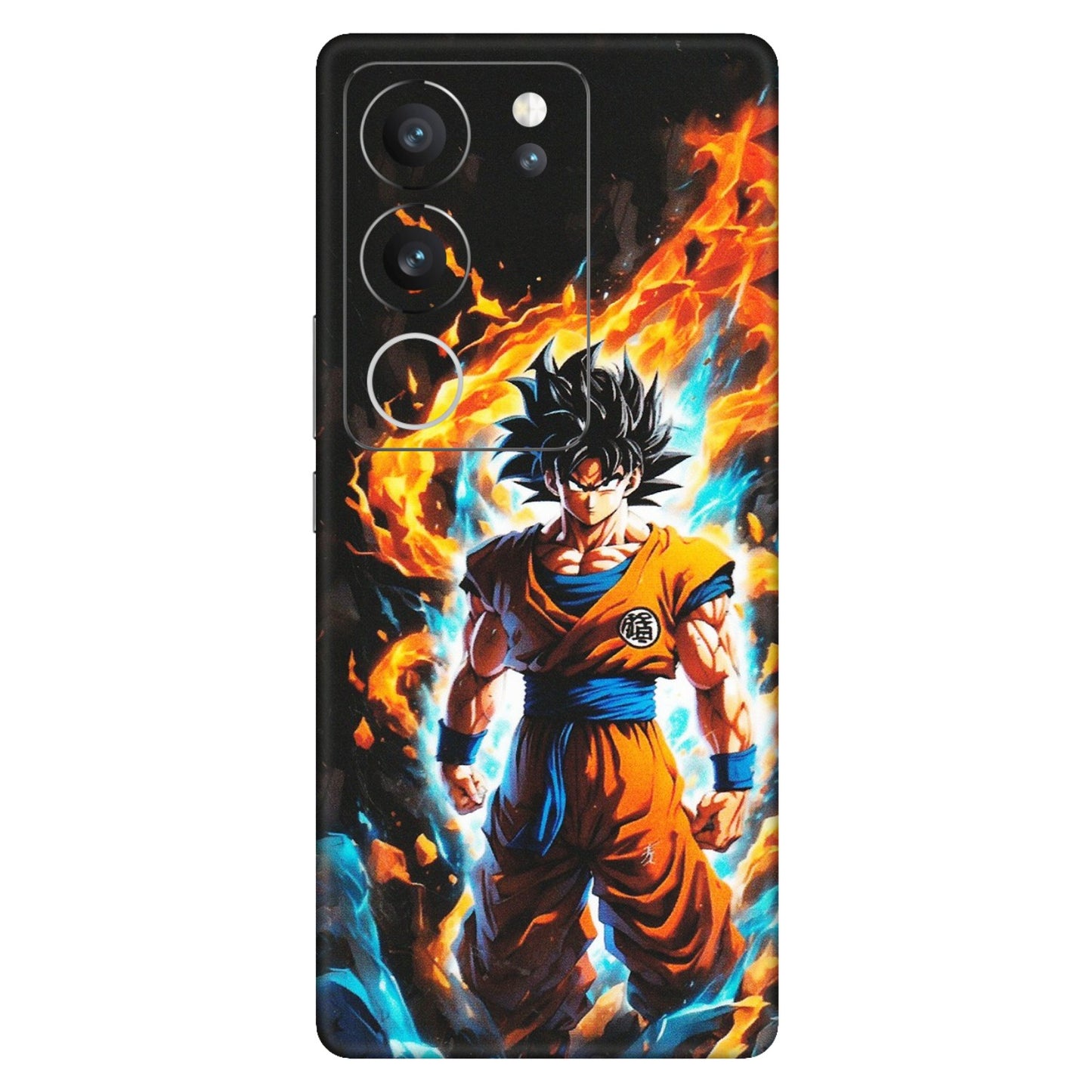VIVO Z/V/X/T/U/S Series Phone Skins (All Models) - Goku Transformation Anime - Matte Finish (M-159) Vivo V29 (5G)