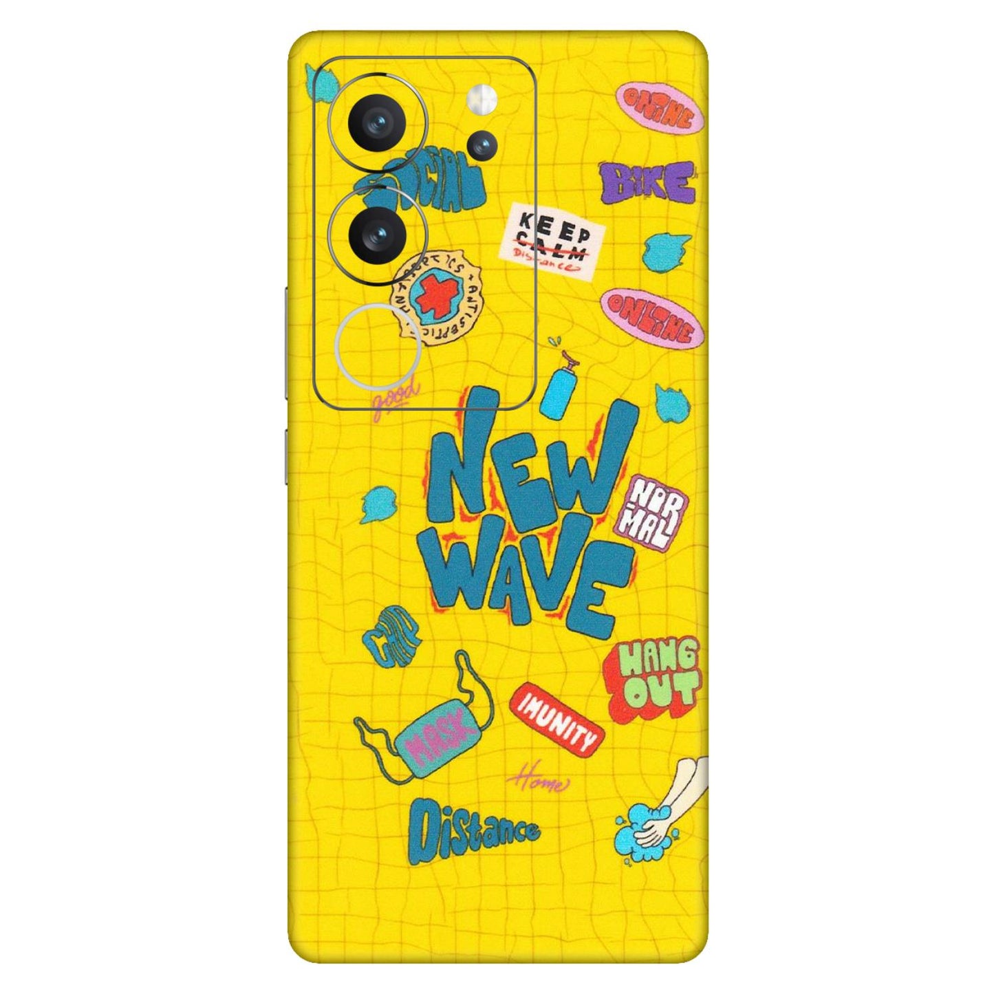 VIVO Z/V/X/T/U/S Series Phone Skins (All Models) - New Wave Life - Matte Finish (M-17) Vivo V29 (5G)