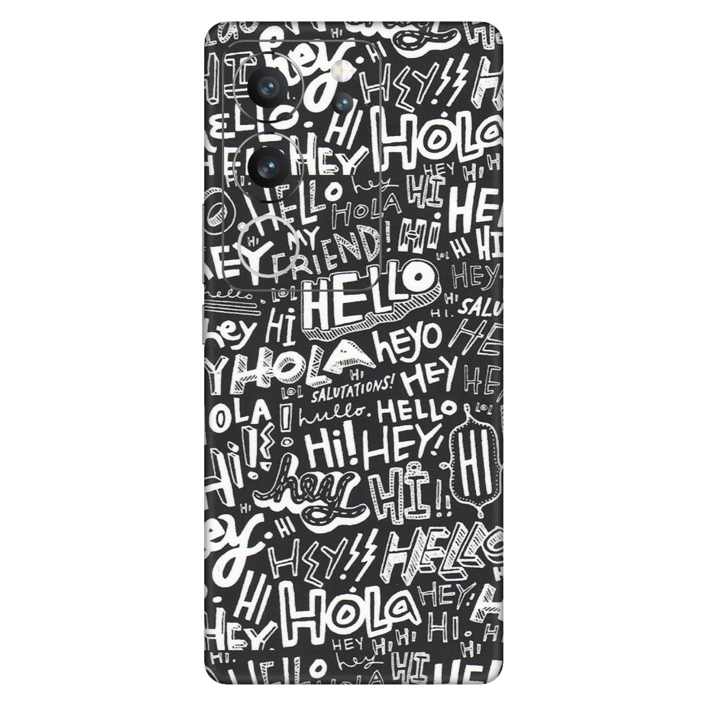 VIVO Z/V/X/T/U/S Series Phone Skins (All Models) - Hi Hello Doodles - Matte Finish (M-25) Vivo V29 (5G)