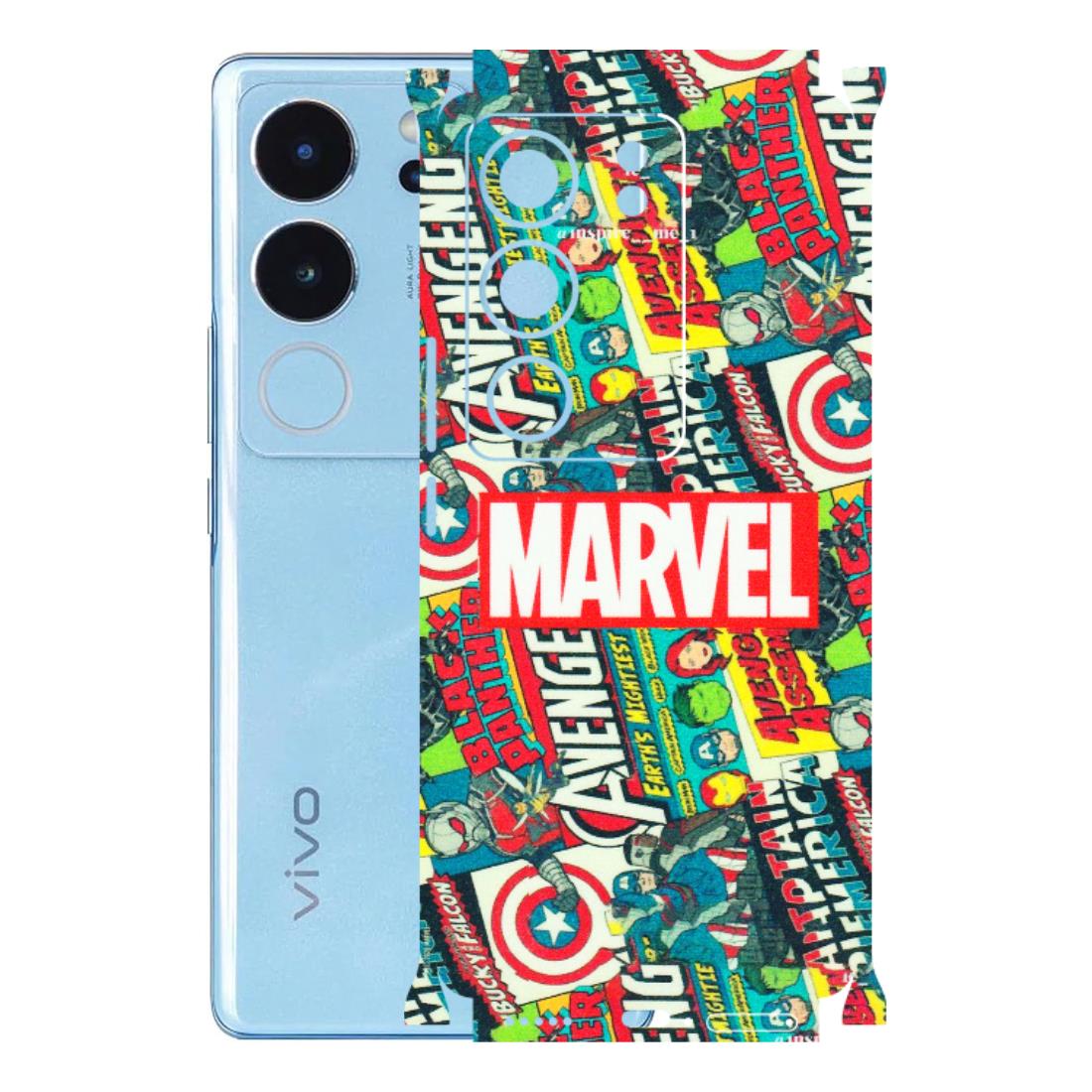 VIVO Z/V/X/T/U/S Series Phone Skins (All Models) - Marvel Comic Lover - Matte Finish (M-30) Vivo V29 (5G)