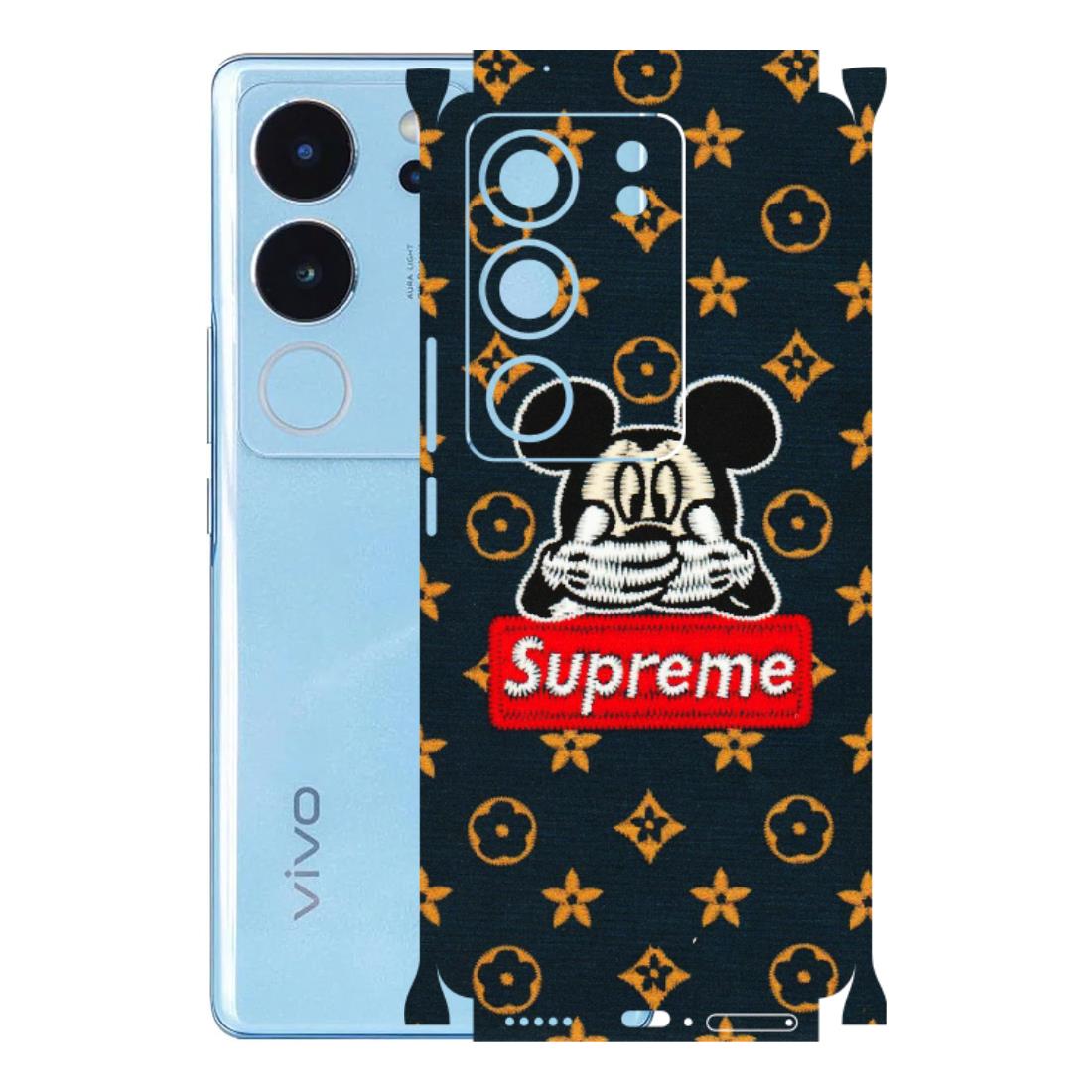 VIVO Z/V/X/T/U/S Series Phone Skins (All Models) - Mickey Supreme - Matte Finish (M-83) Vivo V29 (5G)