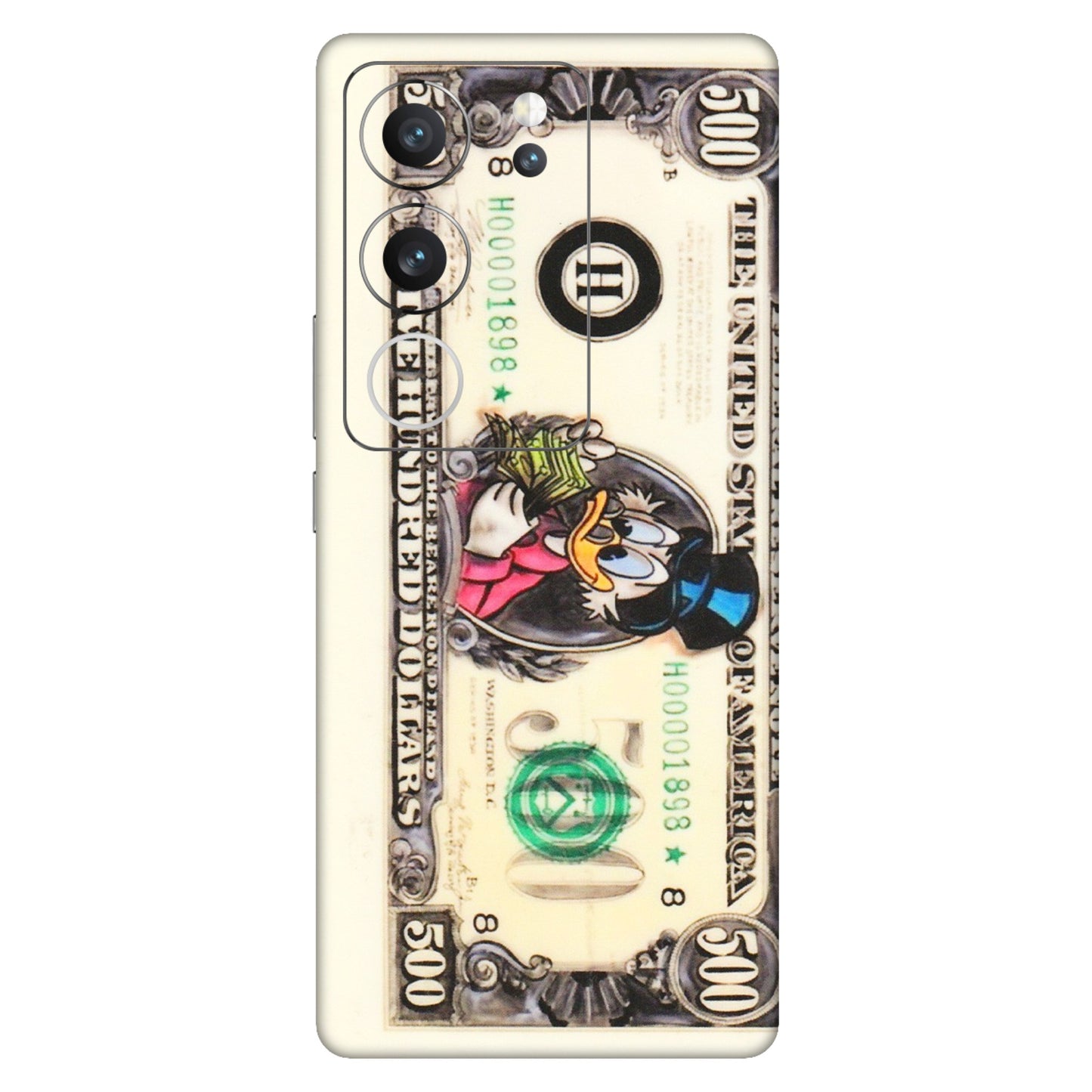 VIVO Z/V/X/T/U/S Series Phone Skins (All Models) - Five Hundred Dollar Duck - Transparent Finish (T-15) Vivo V29 (5G)
