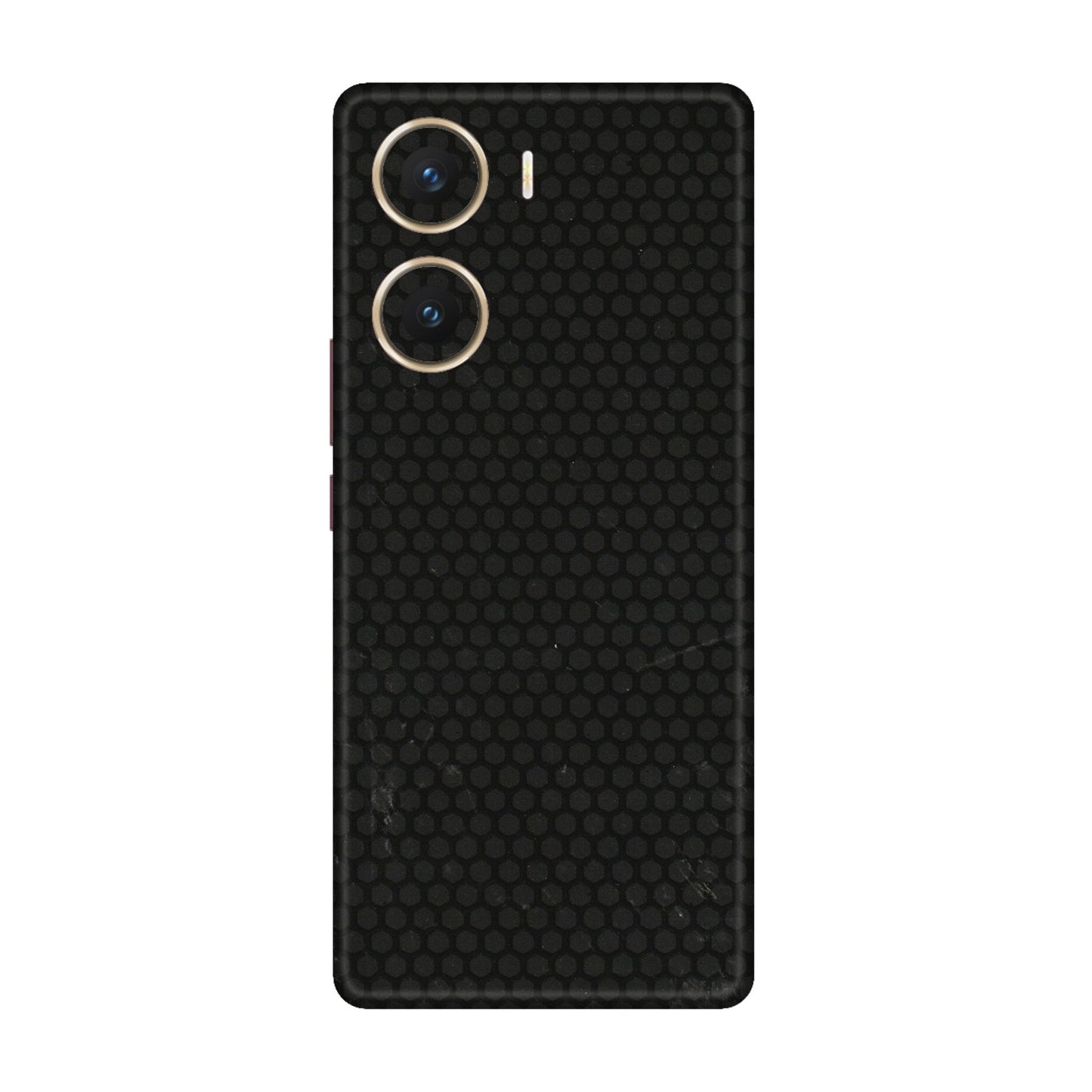 VIVO Z/V/X/T/U/S Series Phone Skins (All Models) - Black honeycomb - 3D Embossed Finish (L-114) Vivo V29e (5G)
