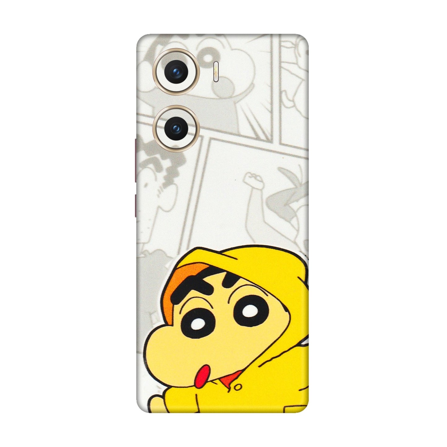 VIVO Z/V/X/T/U/S Series Phone Skins (All Models) - Yellow Shinchan Comic - 3D Embossed Finish (L-246) Vivo V29e (5G)