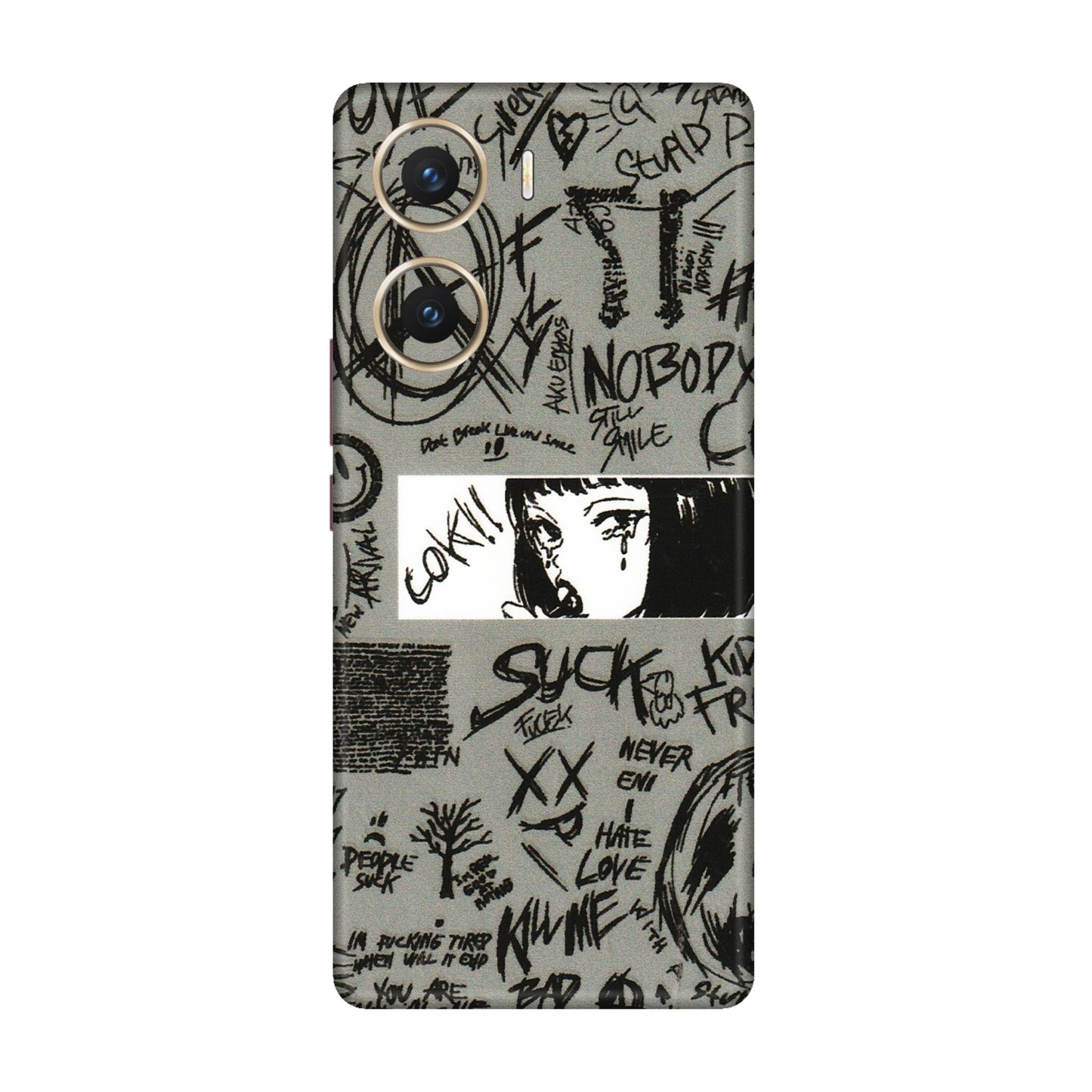 VIVO Z/V/X/T/U/S Series Phone Skins (All Models) - Never Have Love Anime - 3D Embossed Finish (L-260) Vivo V29e (5G)