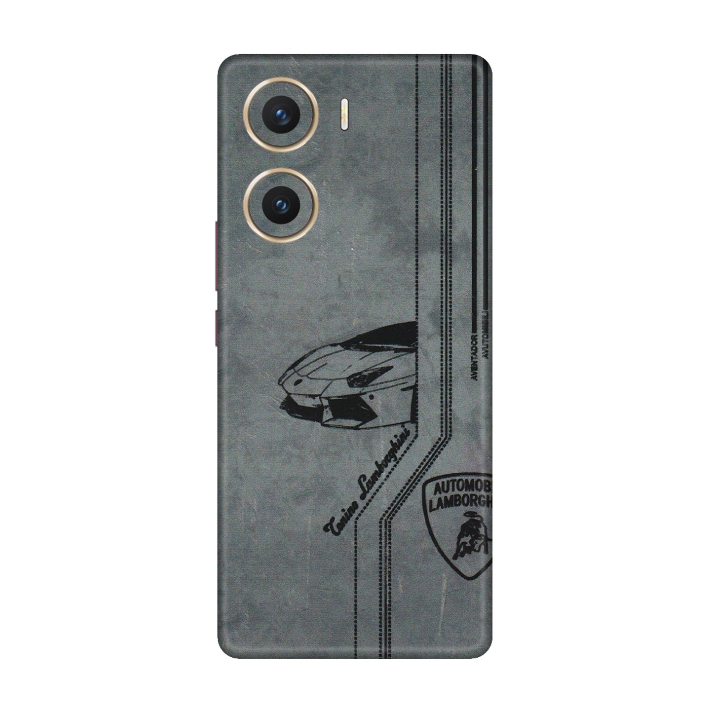 VIVO Z/V/X/T/U/S Series Phone Skins (All Models) - New Lamborgini Aventador - 3D Embossed Finish (L-321) Vivo V29e (5G)