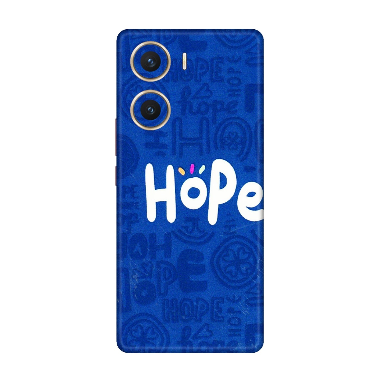 VIVO Z/V/X/T/U/S Series Phone Skins (All Models) - Hope Doodles Blue - 3D Embossed Finish (L-43) Vivo V29e (5G)