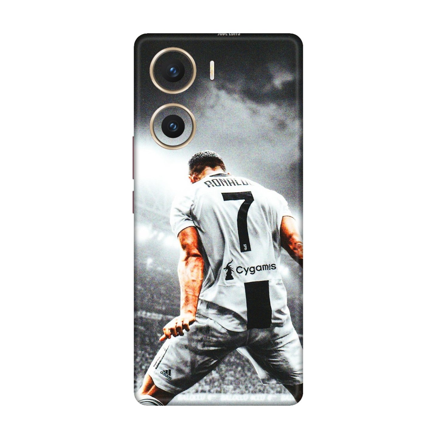 VIVO Z/V/X/T/U/S Series Phone Skins (All Models) - Ronaldo CR7 Crazy - 3D Embossed Finish (L-44) Vivo V29e (5G)
