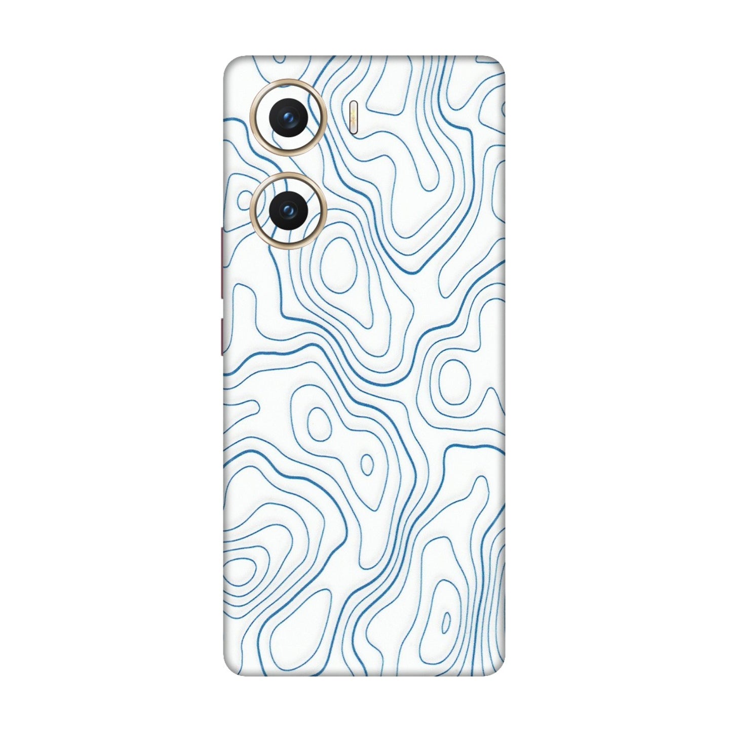 VIVO Z/V/X/T/U/S Series Phone Skins (All Models) - Blue And White Swirls - Matte Finish (M-139) Vivo V29e (5G)