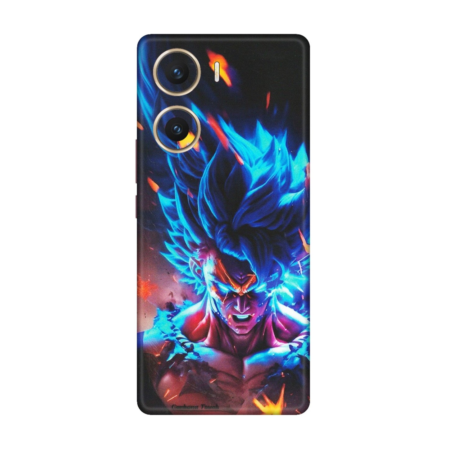 VIVO Z/V/X/T/U/S Series Phone Skins (All Models) - Angry Goku Dragon Ball Anime - Matte Finish (M-150) Vivo V29e (5G)