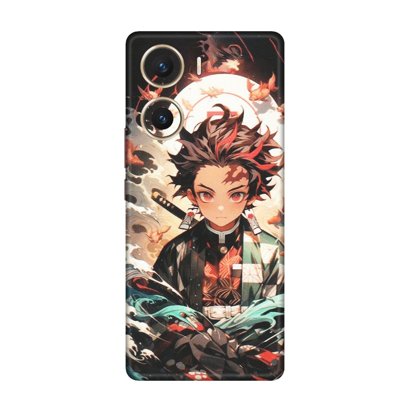 VIVO Z/V/X/T/U/S Series Phone Skins (All Models) - Tanjiro Demon Slayer Anime - Matte Finish (M-158) Vivo V29e (5G)
