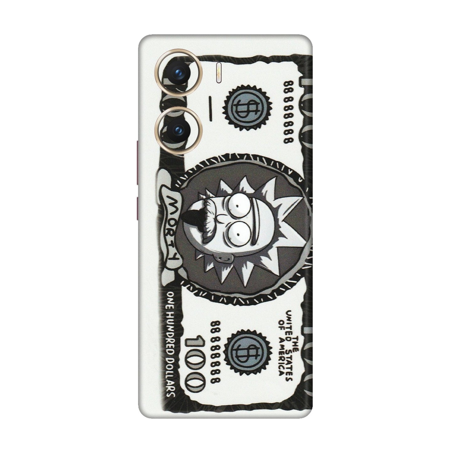 VIVO Z/V/X/T/U/S Series Phone Skins (All Models) - Rick And Morty Hundred Dollar Anime - Matte Finish (M-161) Vivo V29e (5G)